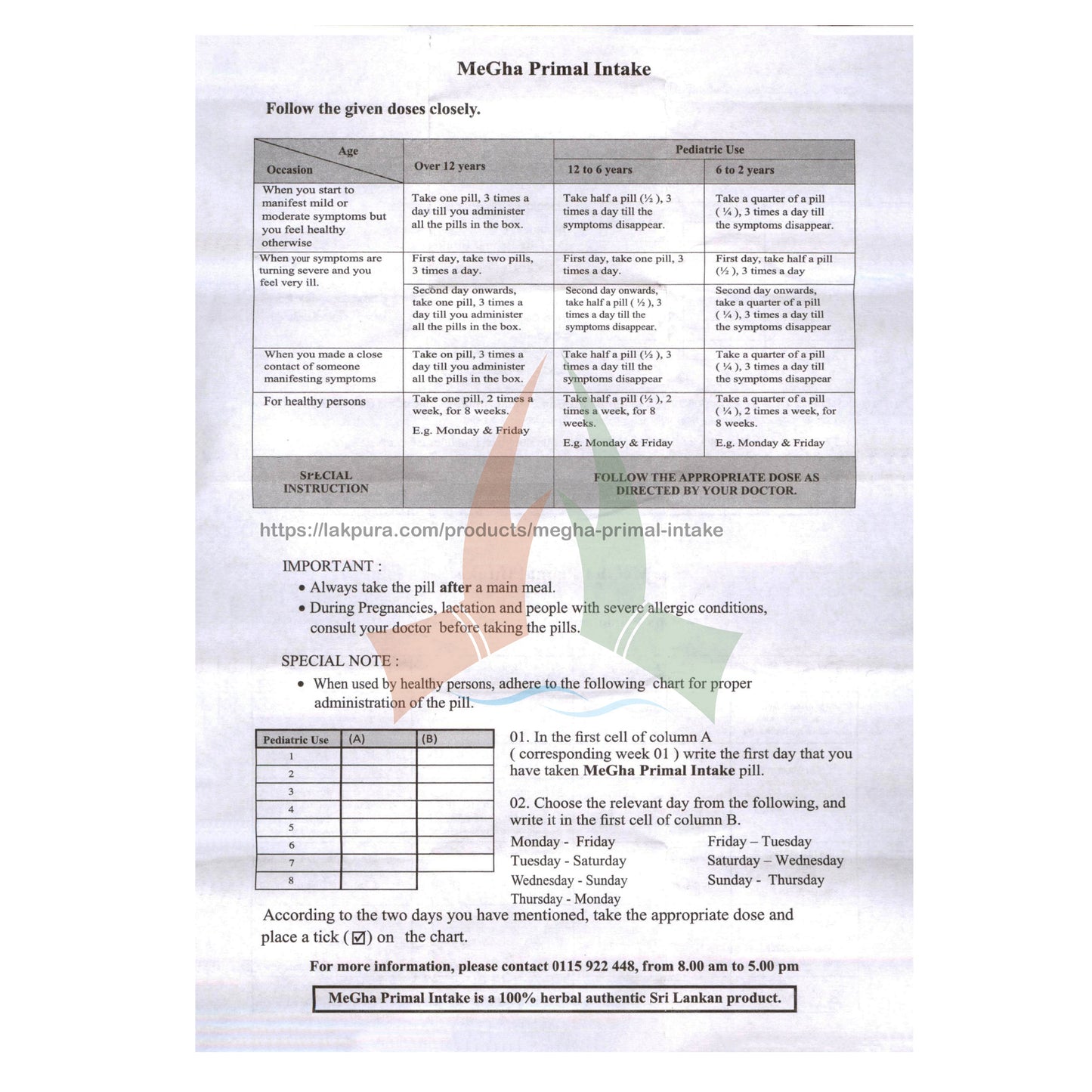 MeGHa Primal indtag (15 Caps)