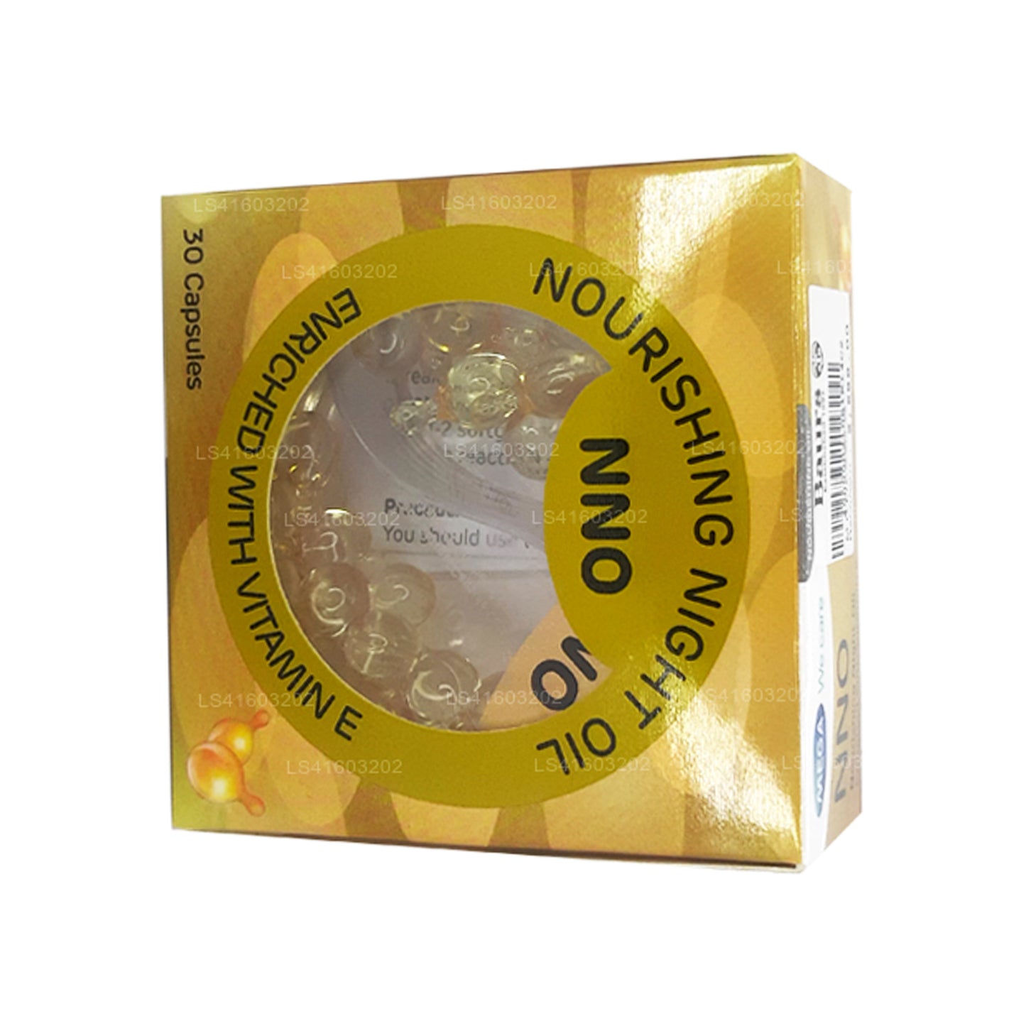 NNO Nourishing Night Oil med E-vitamin og jojobaolie (30 Caps)