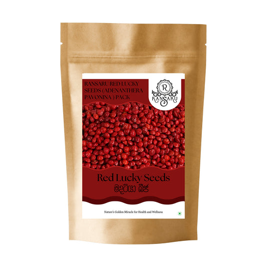 Ransaru Red Lucky Seeds (Adenanthera Pavonina ) Pack