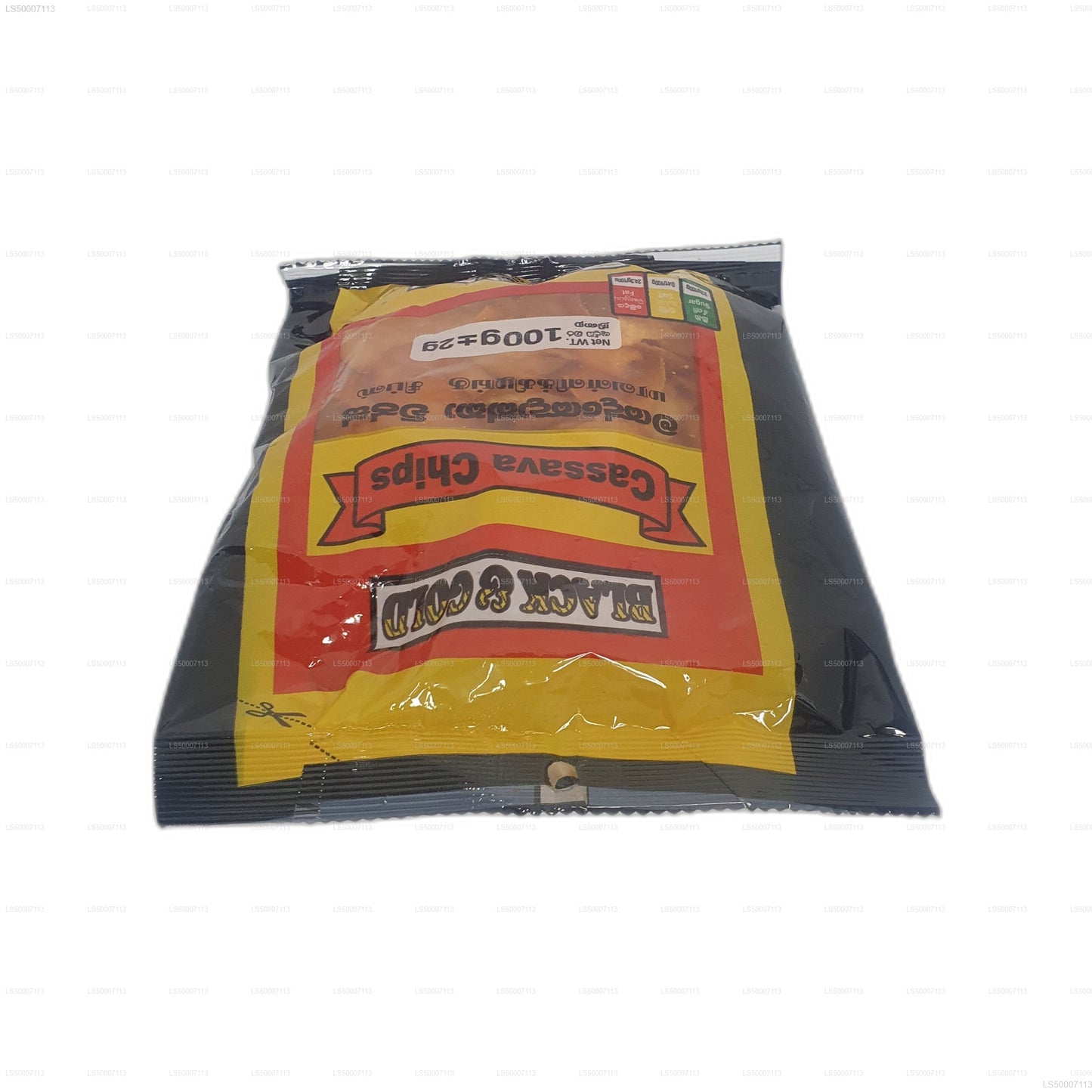 Black & Gold Cassava Chips (100g)