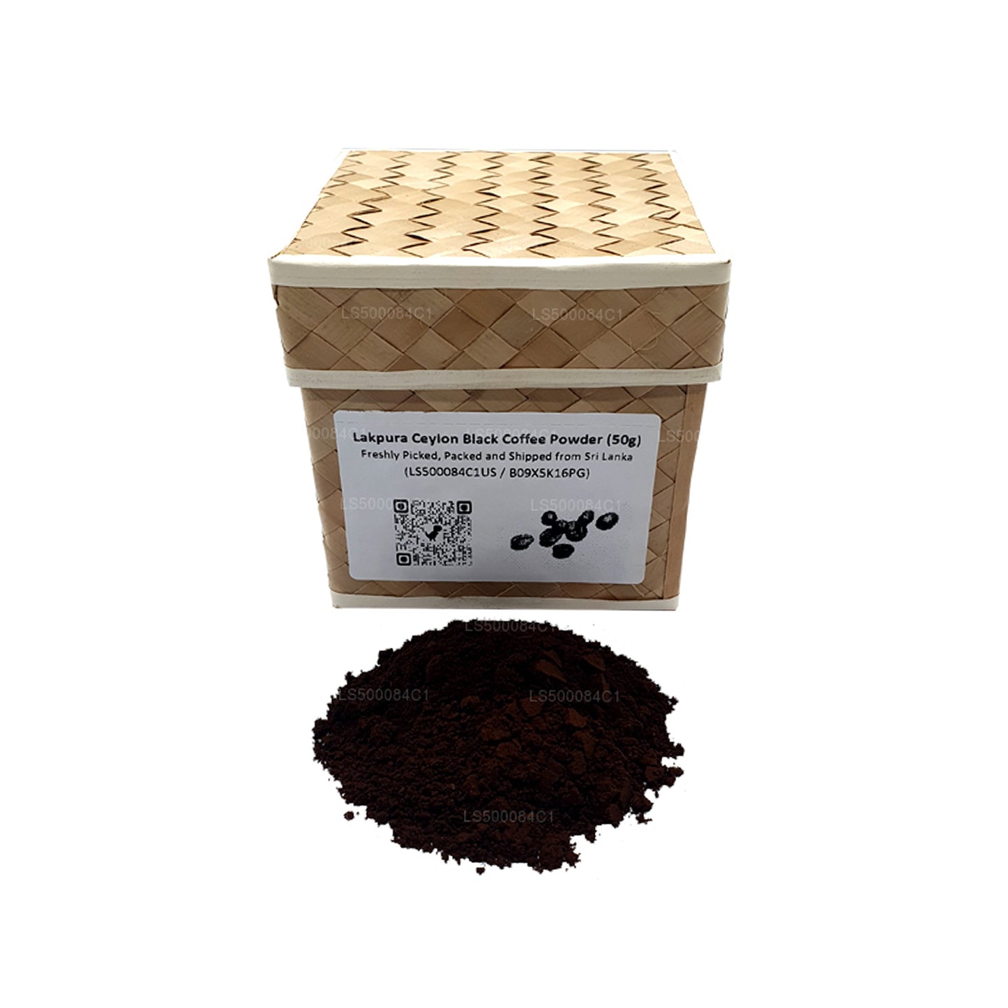 Lakpura Ceylon sort kaffe pulver (50 g)