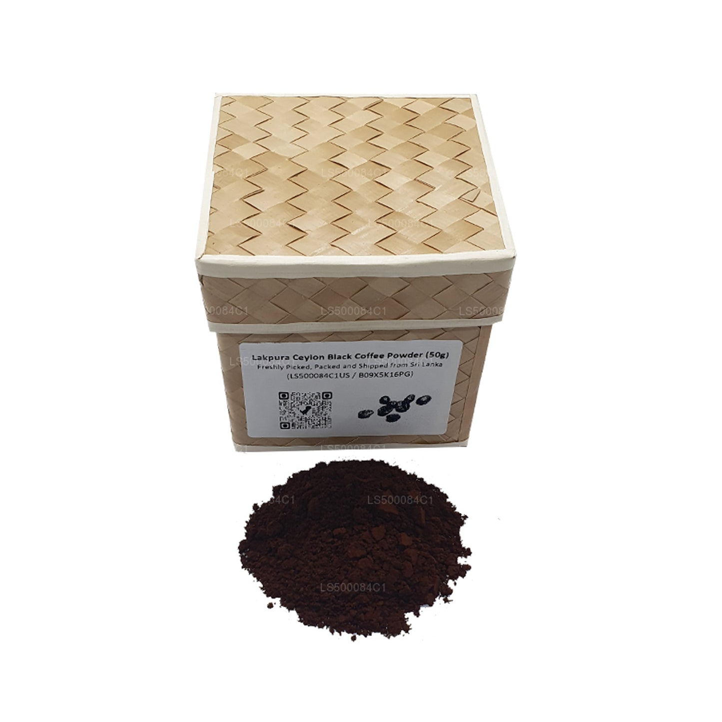 Lakpura Ceylon sort kaffe pulver (50 g)