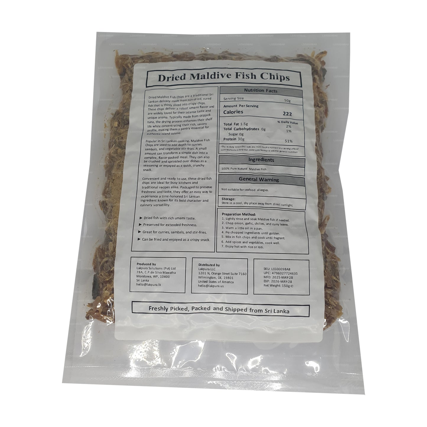 Lakpura® Maldive Fisk Pakke