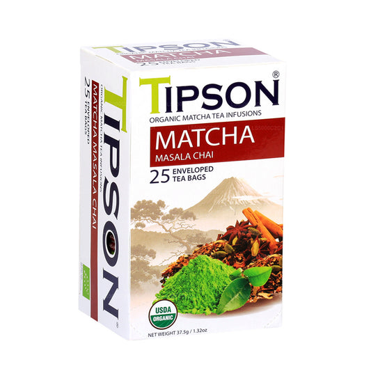 Tipson Organic Matcha Masala Chai (37.5g) 25 Tea Bags