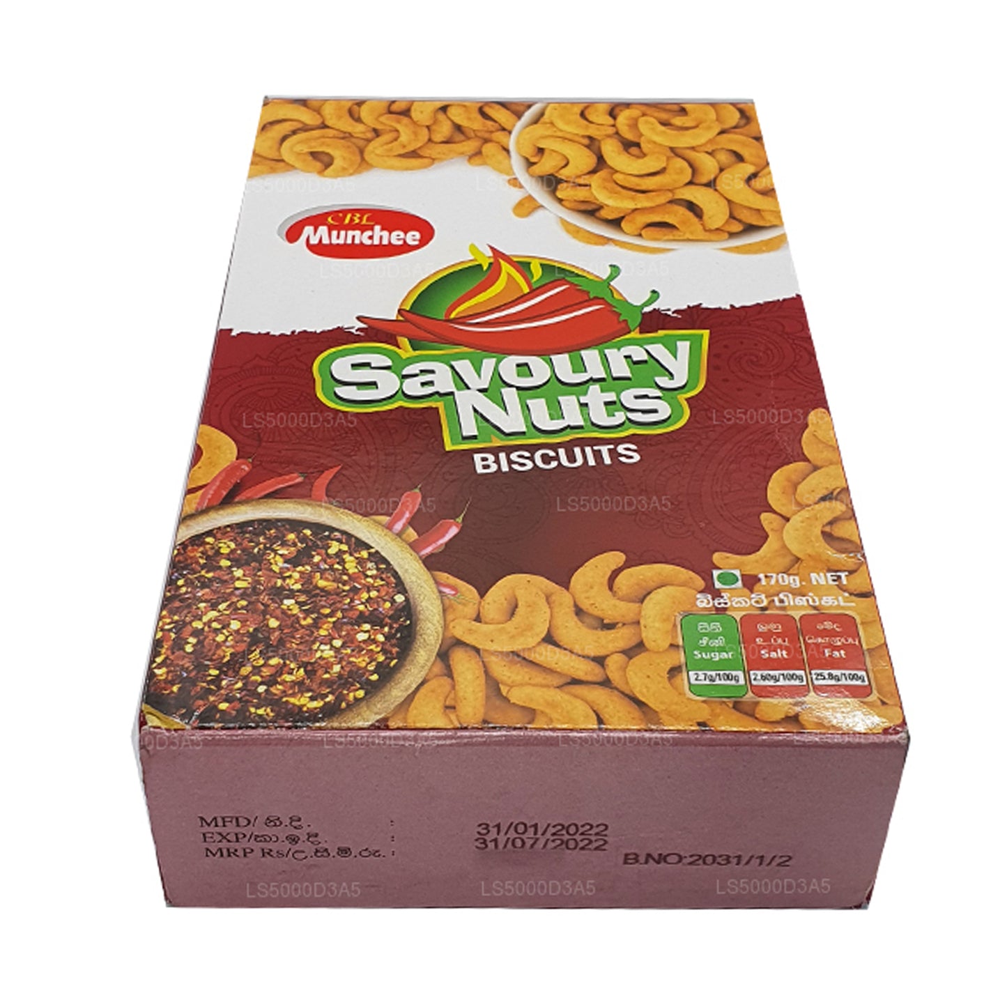 Munchee kiks salte nødder (170 g)