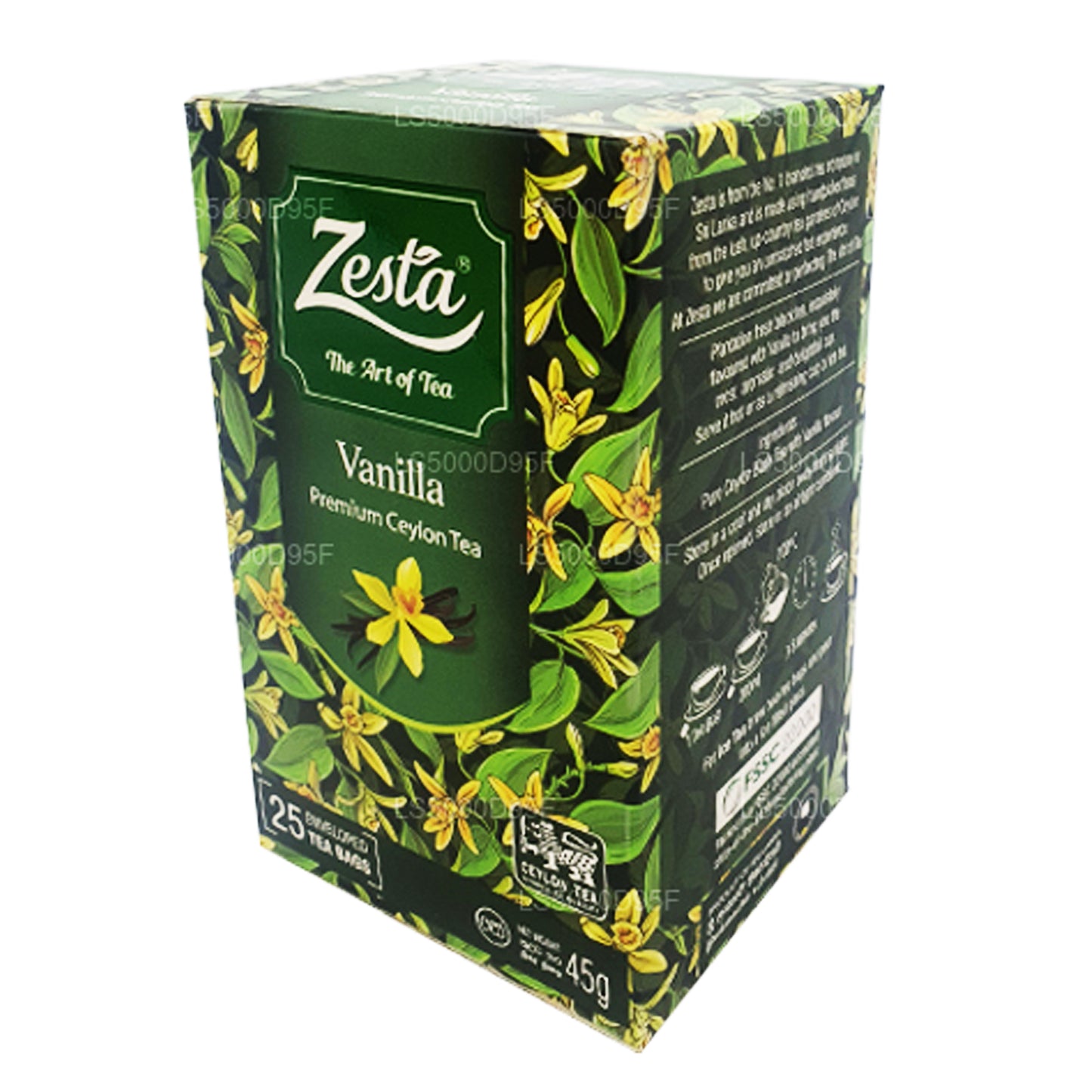 Zesta Vanilla Black Tea (45g) 25 teposer