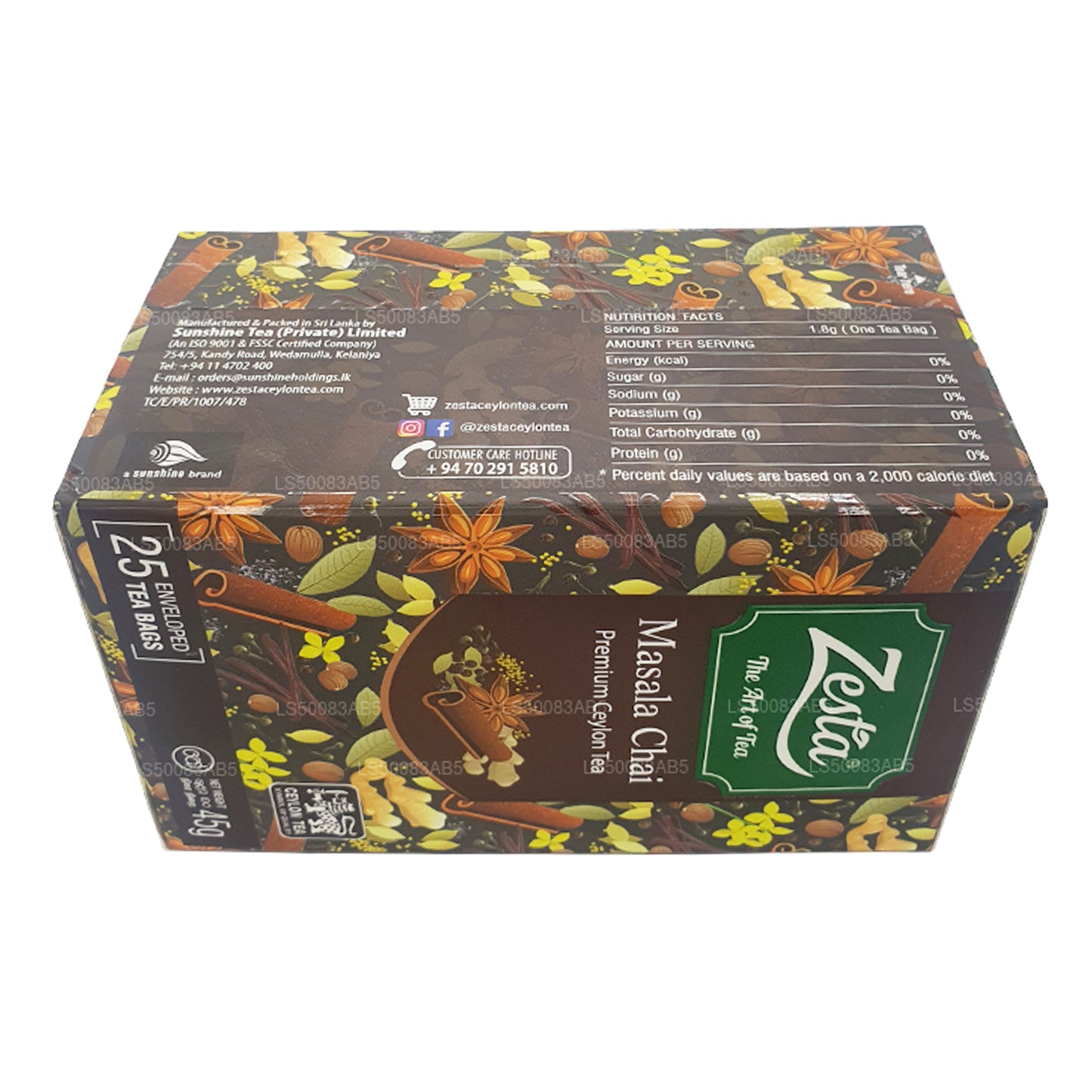 Zesta Masala Chai (45g) 25 teposer