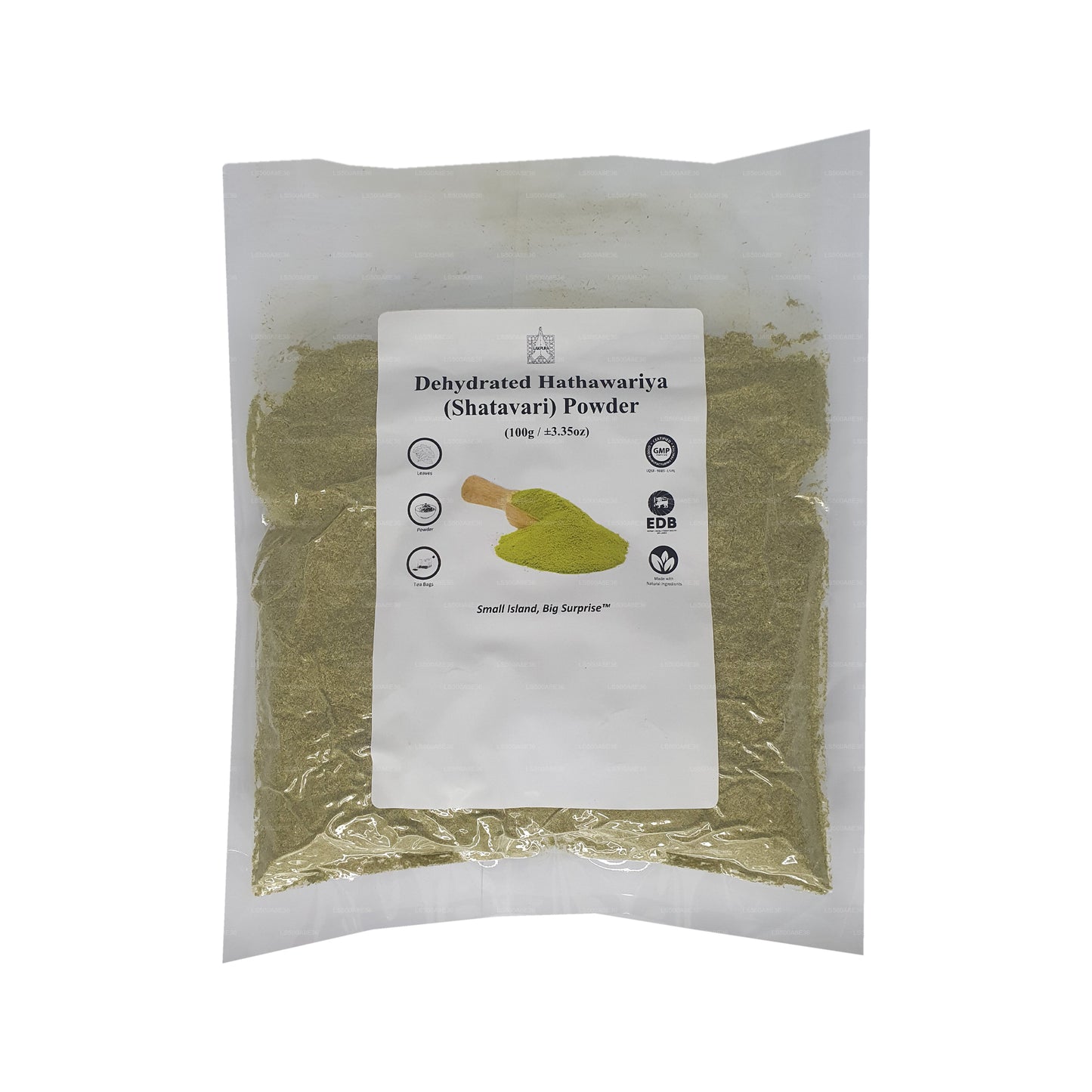 Lakpura Dehydreret Hathawariya (Shatavari) Pulver (100g)