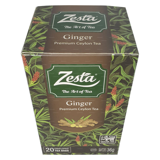 Zesta Ginger Premium Ceylon Te (36g) 20 Teposer