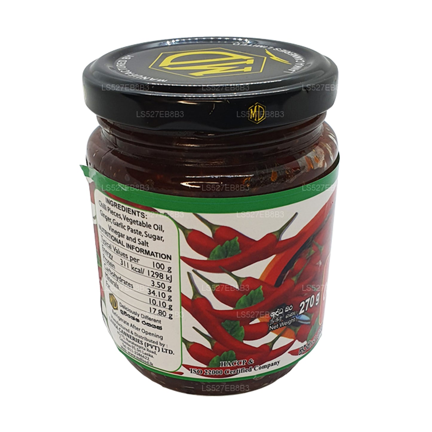 MD Vegetarisk Kinesisk Chilipasta (270g)