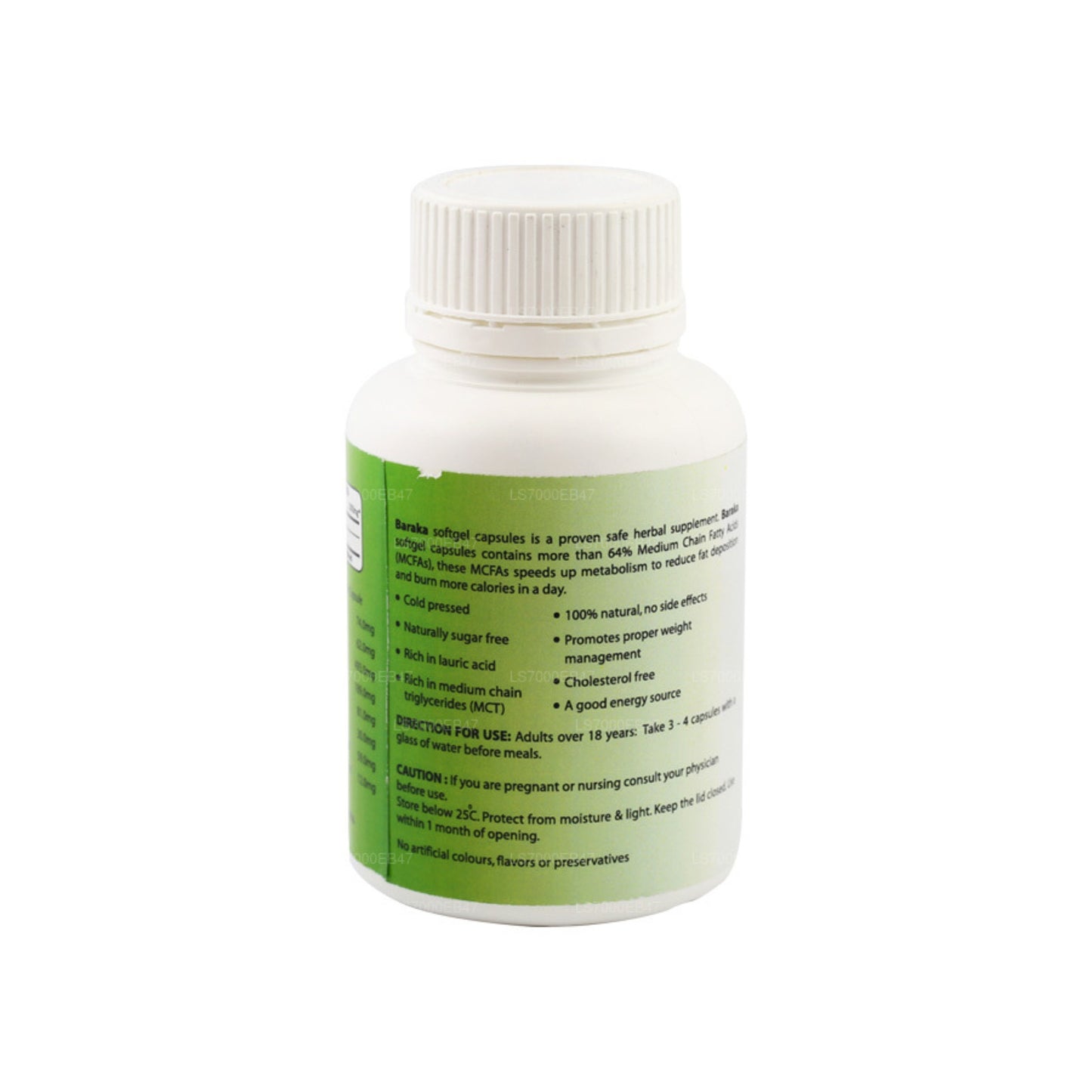 Baraka Virgin Coconut Oil (90 Capsules)