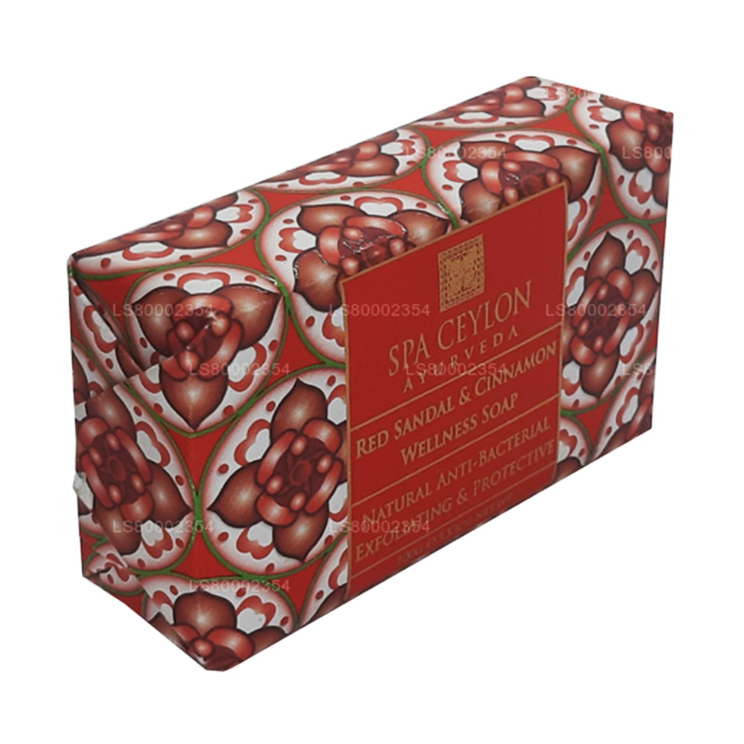 Spa Ceylon rød sandal og kanel Anti-bakteriel eksfolierende wellness-sæbe (100 g)