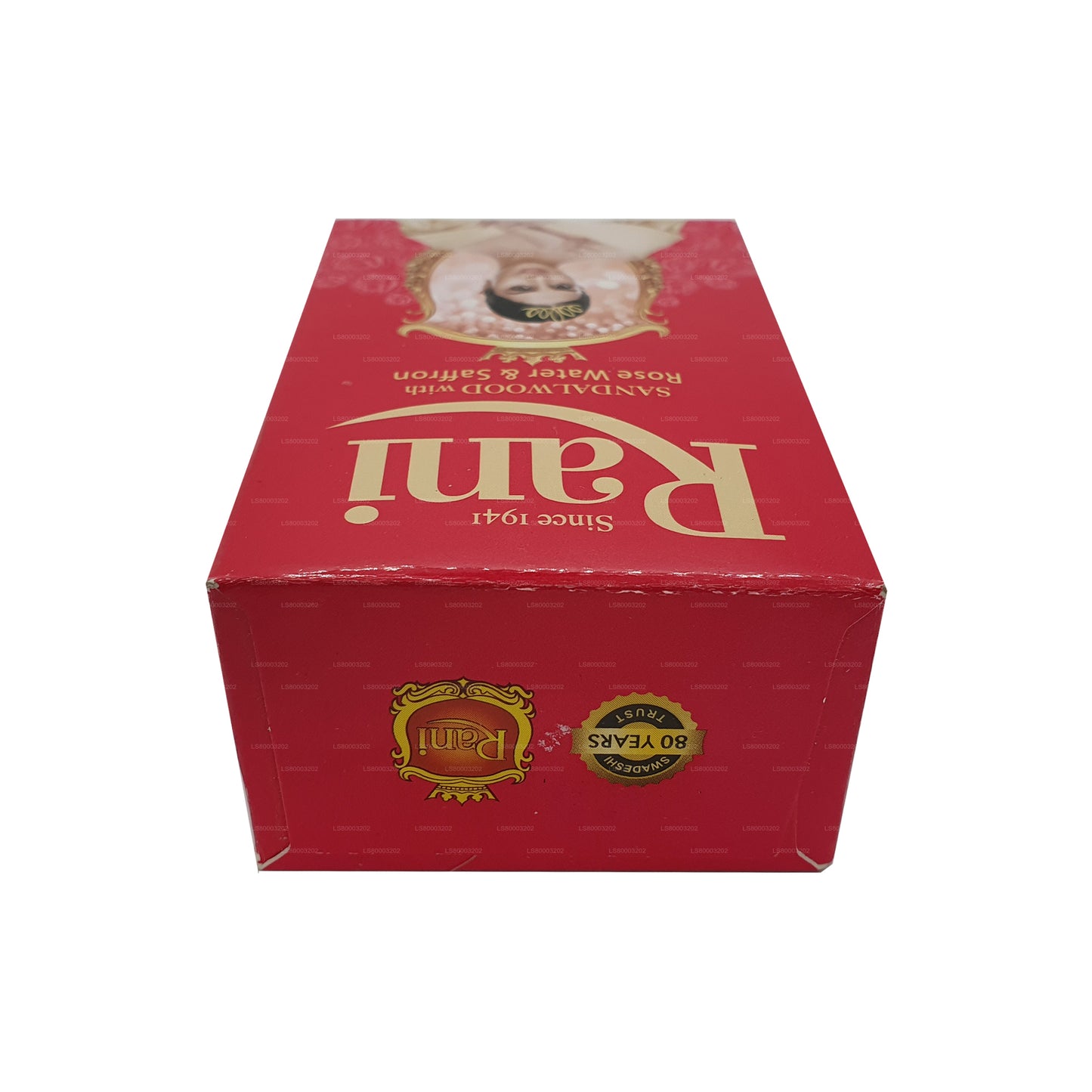 Swadeshi Rani Sandeltræ Rosenvand &amp; Safran Sæbe (90g)