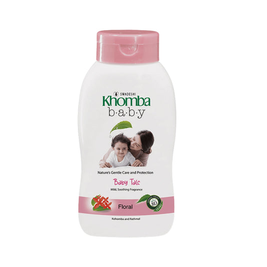 Swadeshi Khomba Baby Talkum Blomster (100g)