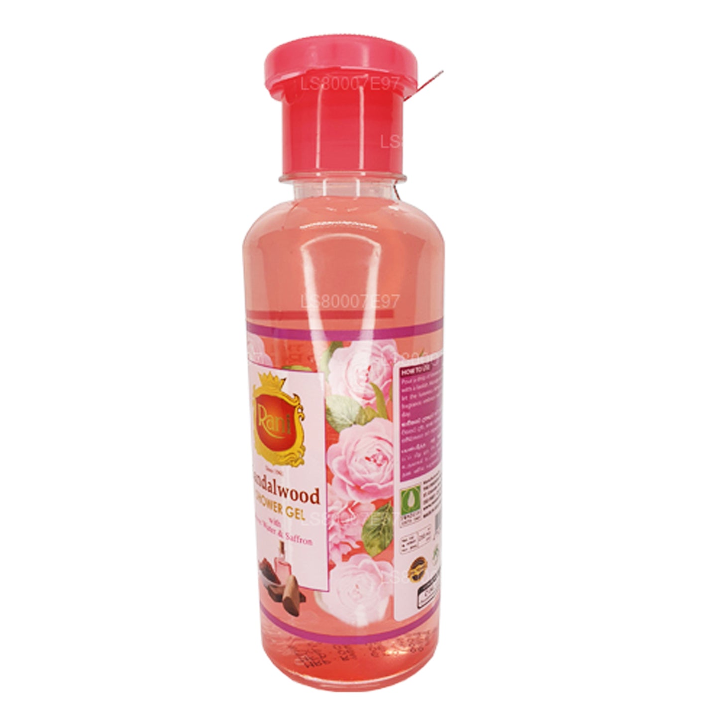 Swadeshi Rani Sandeltræ Brusegel med Rosenvand & Safran (250 ml)