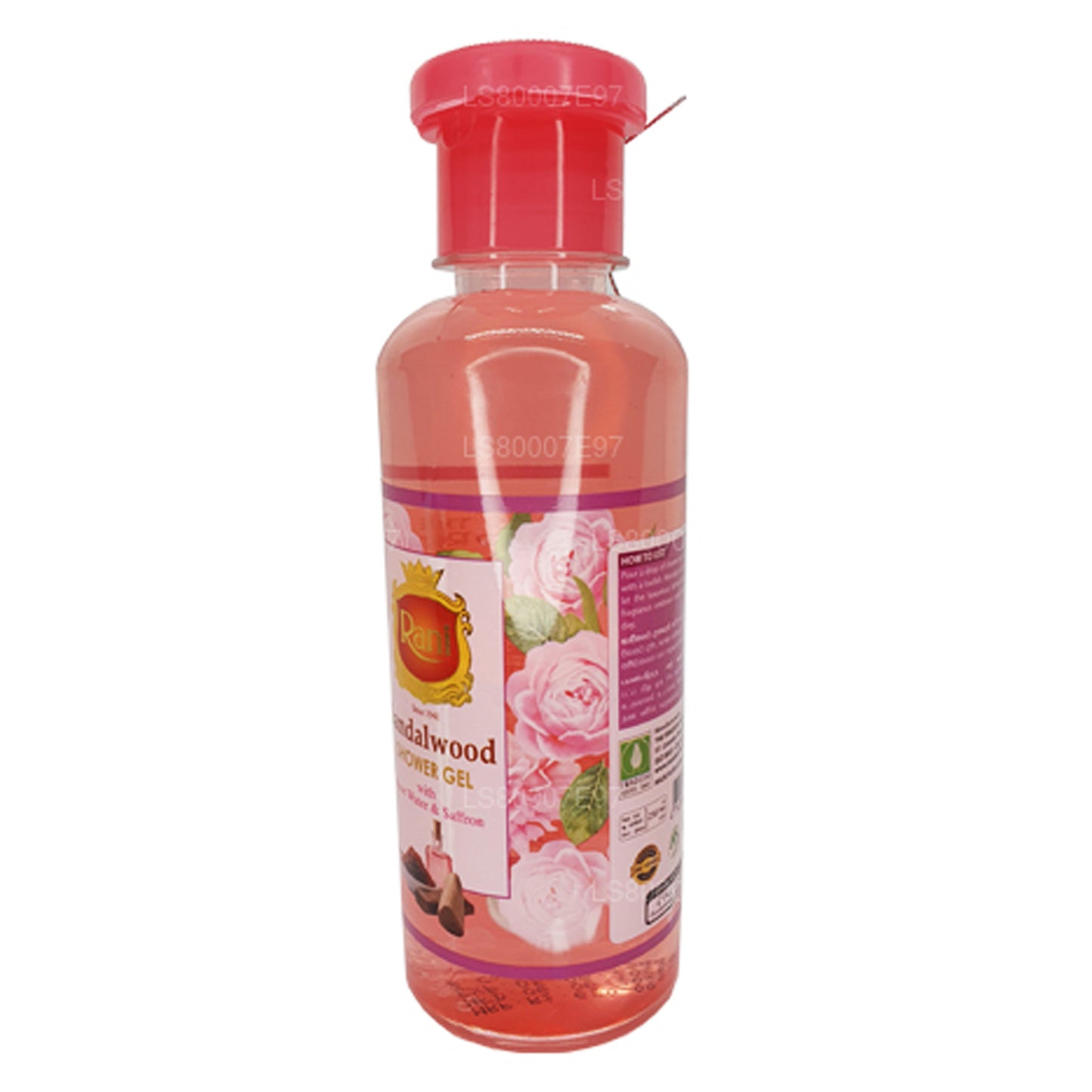 Swadeshi Rani Sandeltræ Brusegel med Rosenvand & Safran (250 ml)