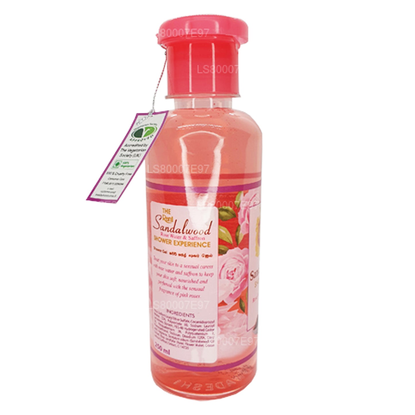 Swadeshi Rani Sandeltræ Brusegel med Rosenvand & Safran (250 ml)