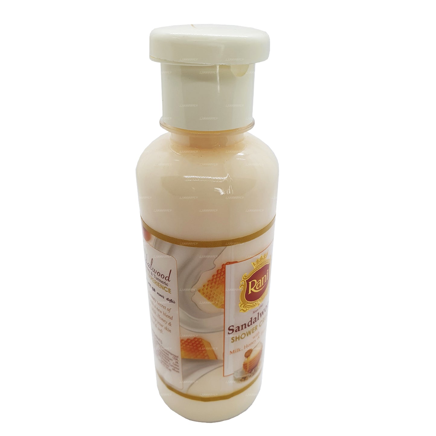 Swadeshi Rani sandeltræ brusecreme med mælk, honning og gurkemeje (250 ml)