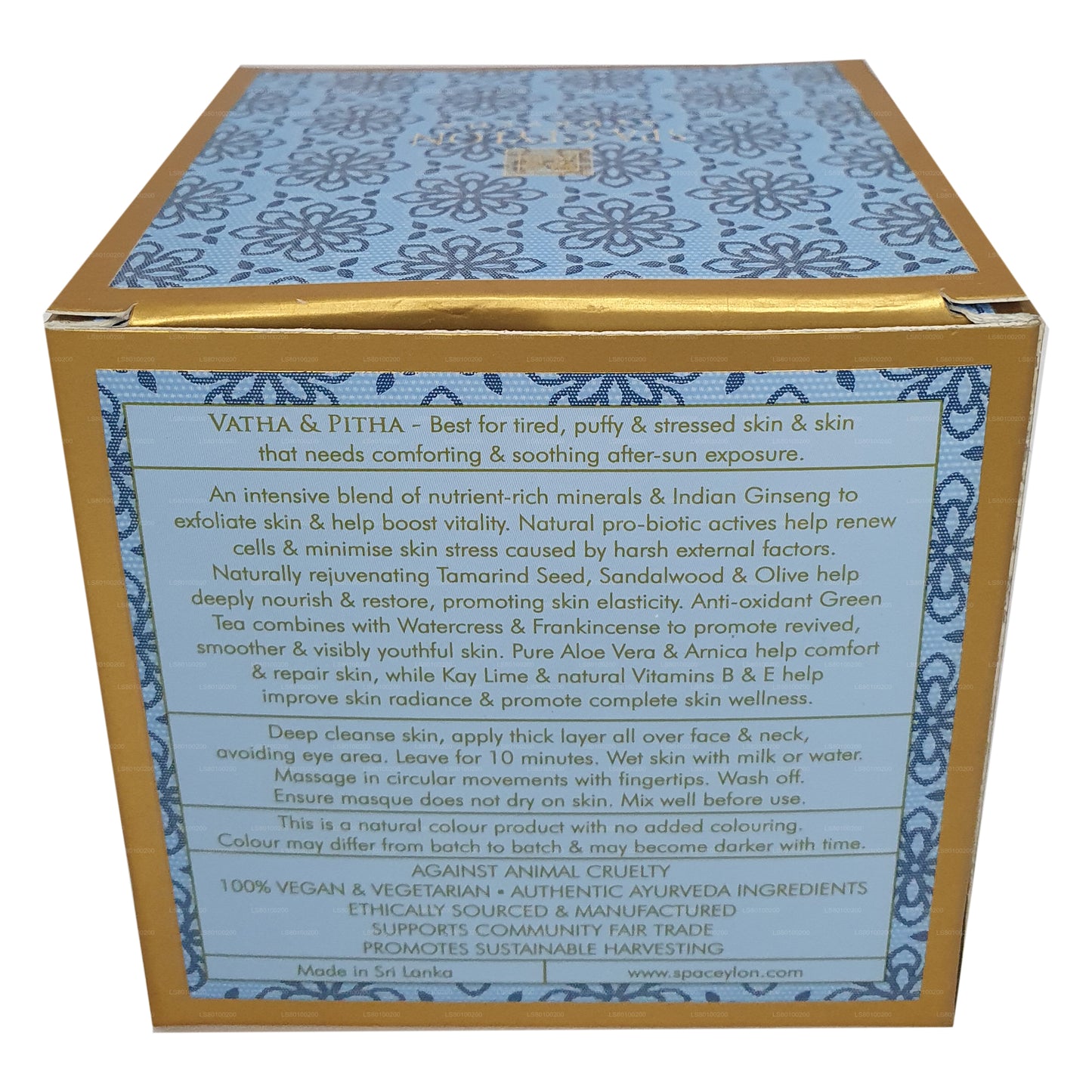 Spa Ceylon hud de-stress Ashwagandha Reviva Polering Masque (200g)