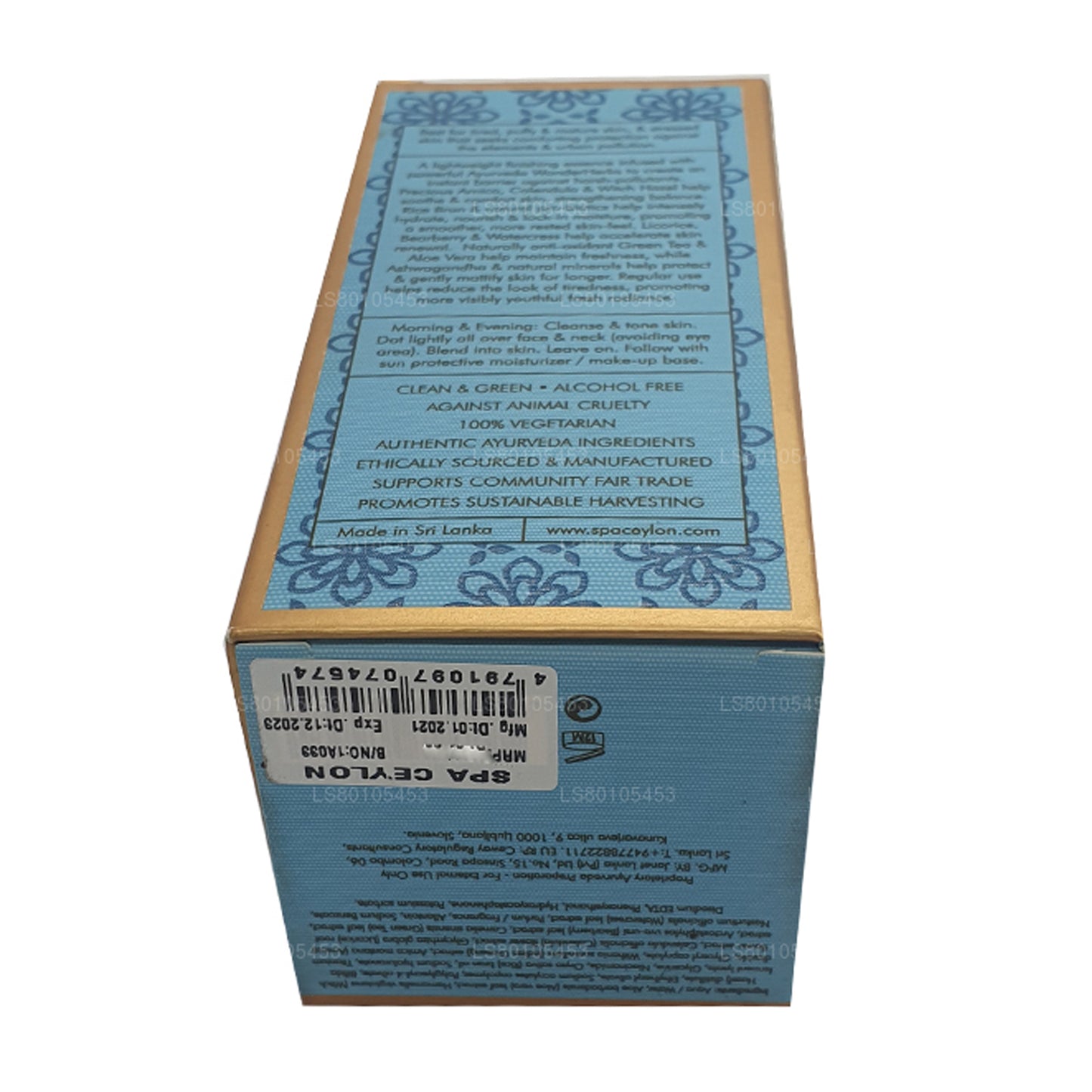 Spa Ceylon huddestress Ashwagandha avanceret anti-forurening dag ansigt essens (30 ml)