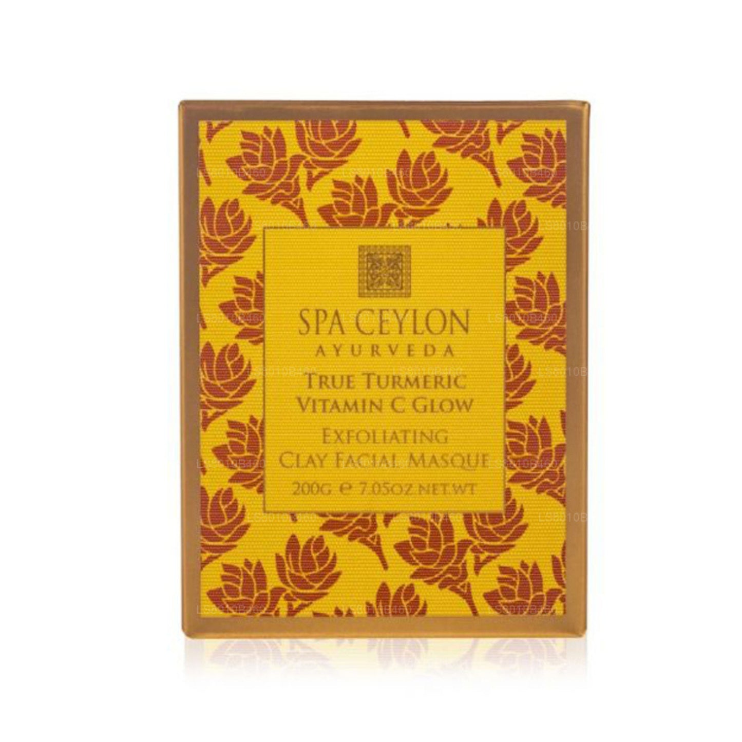 Spa Ceylon Ægte gurkemeje - C-vitamin glød - eksfolierende ler ansigtsmaske (200g)