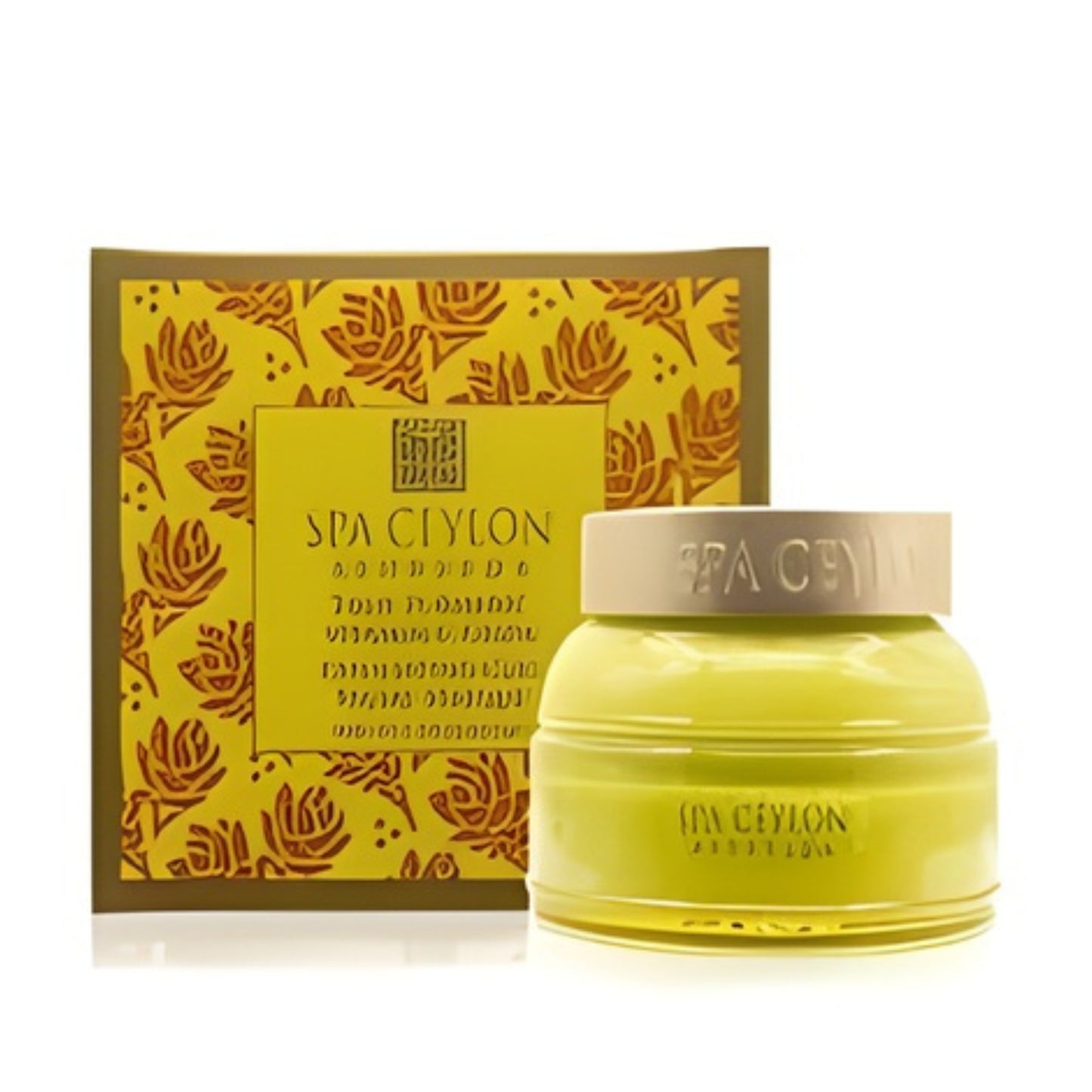 Spa Ceylon Ægte gurkemeje - C-vitamin glød - eksfolierende ler ansigtsmaske (200g)