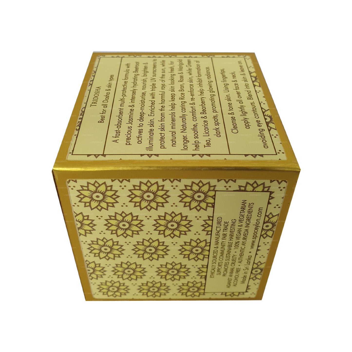 Spa Ceylon White Jasmine Lysende Ansigtsbeskytter (50g)