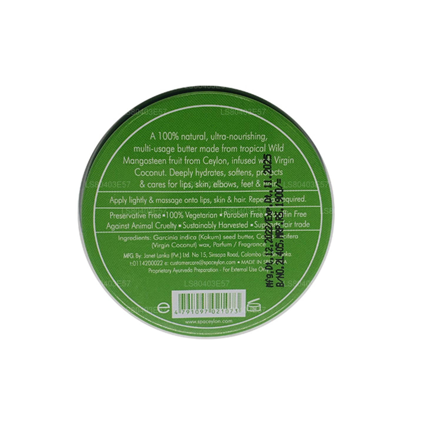 Spa Ceylon Wild Mangostan Naturligt Smør (25g)