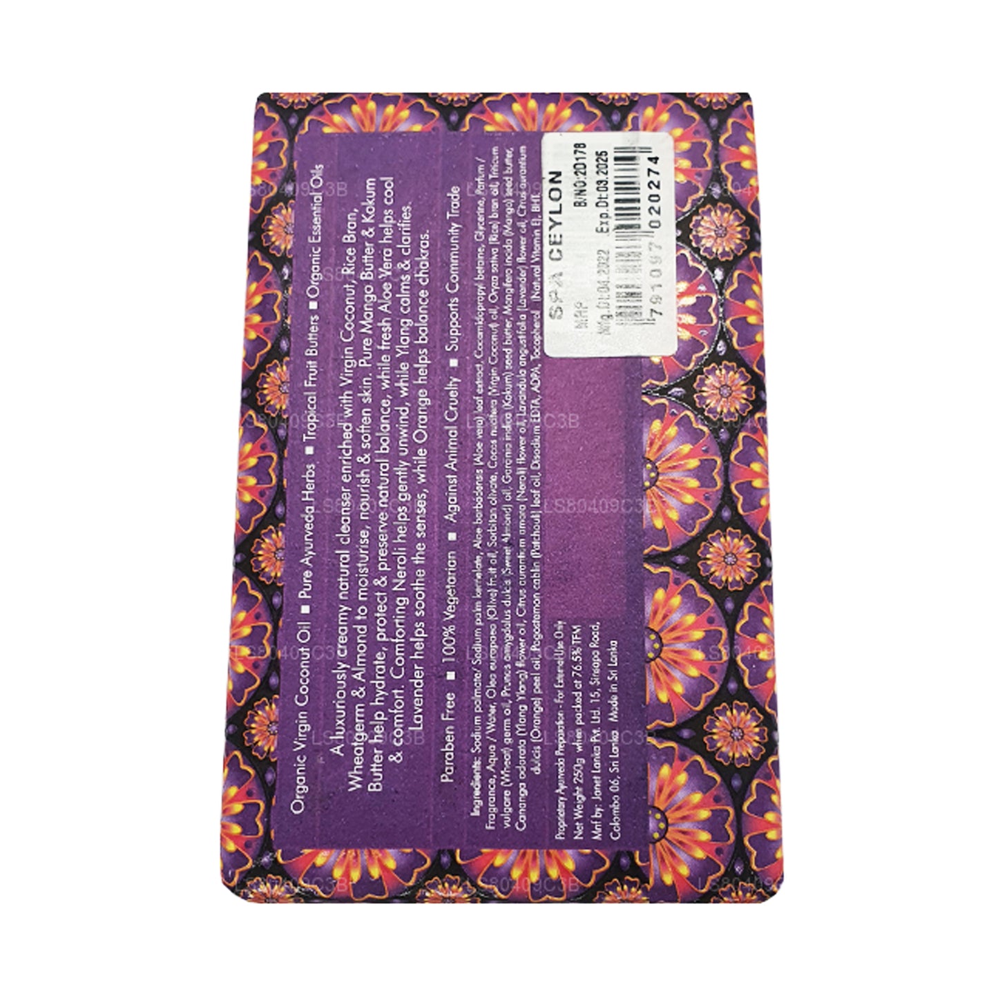 Spa Ceylon Lavendel Neroli Ylang Luksus Sæbe (250 g)