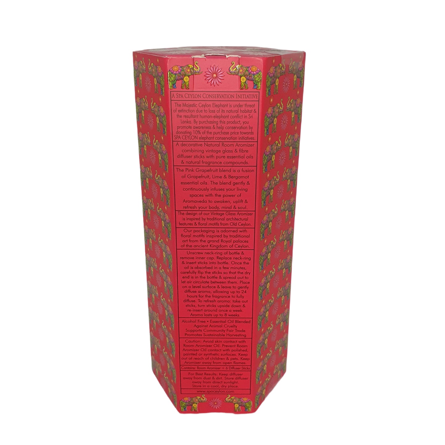 Spa Ceylon Ceylon Elephant Pink Grapefruit Natural Room Aromizer (50ml)