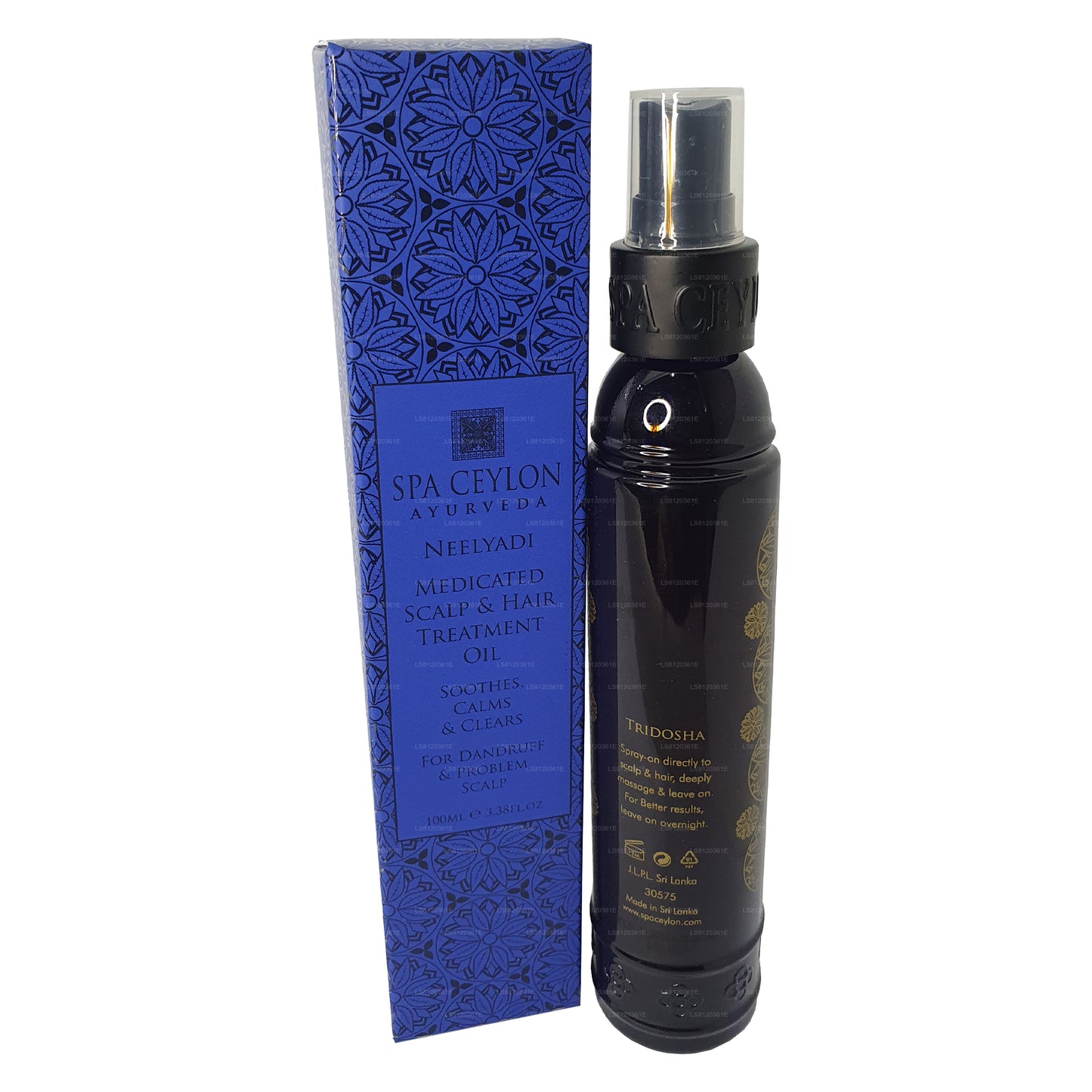 Spa Ceylon Neelayadi hovedbund og hår behandling olie (250 ml)