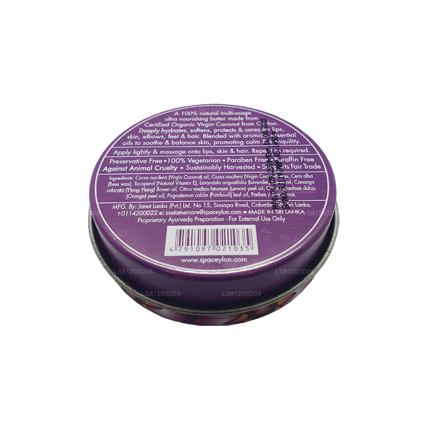 Spa Ceylon Ylang Lavendel Jomfru Kokos Naturligt Smør (25 g)