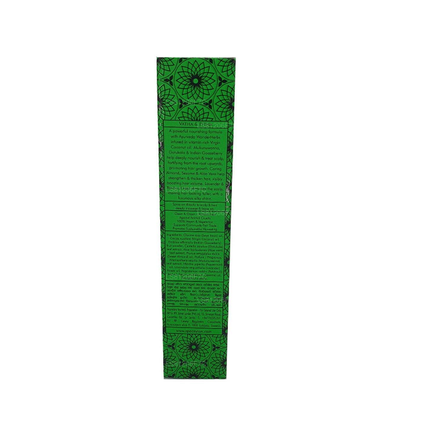 Spa Ceylon Aloe Vera Vand Græs Hovedbund Massageolie (100 ml)
