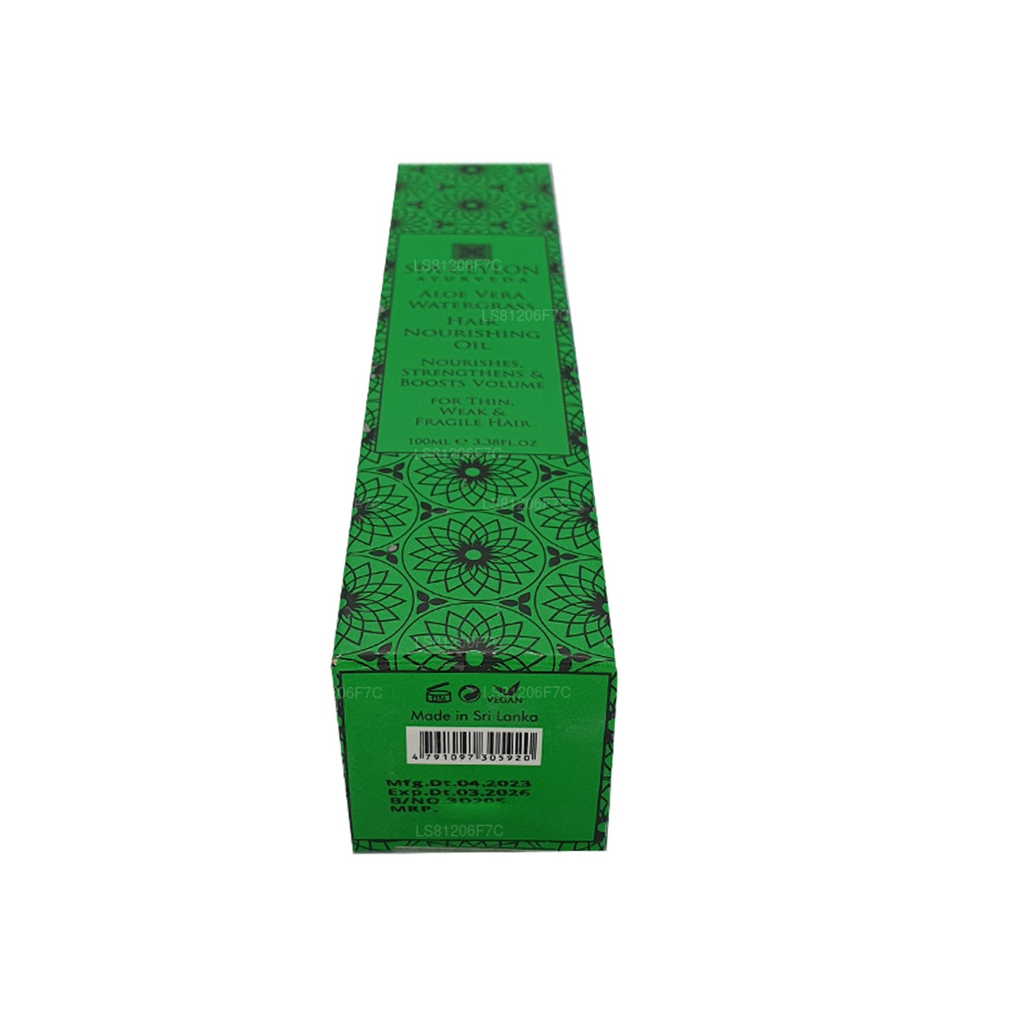 Spa Ceylon Aloe Vera Vand Græs Hovedbund Massageolie (100 ml)