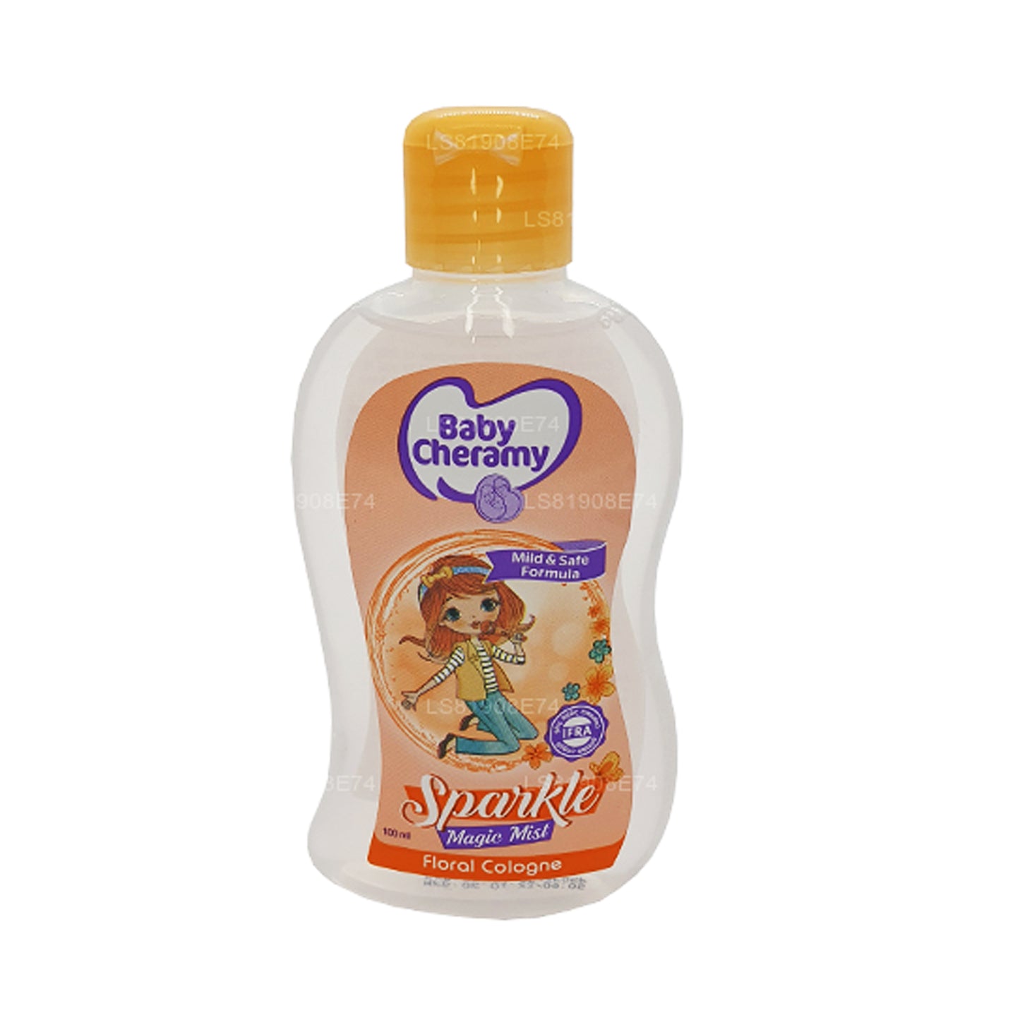 Baby Cheramy Sparkle Magic Mist Floral Cologne offers a soft floral fragrance, safe for delicate skin, dermatologically tested, and perfect for a refreshing touch under adult supervision.