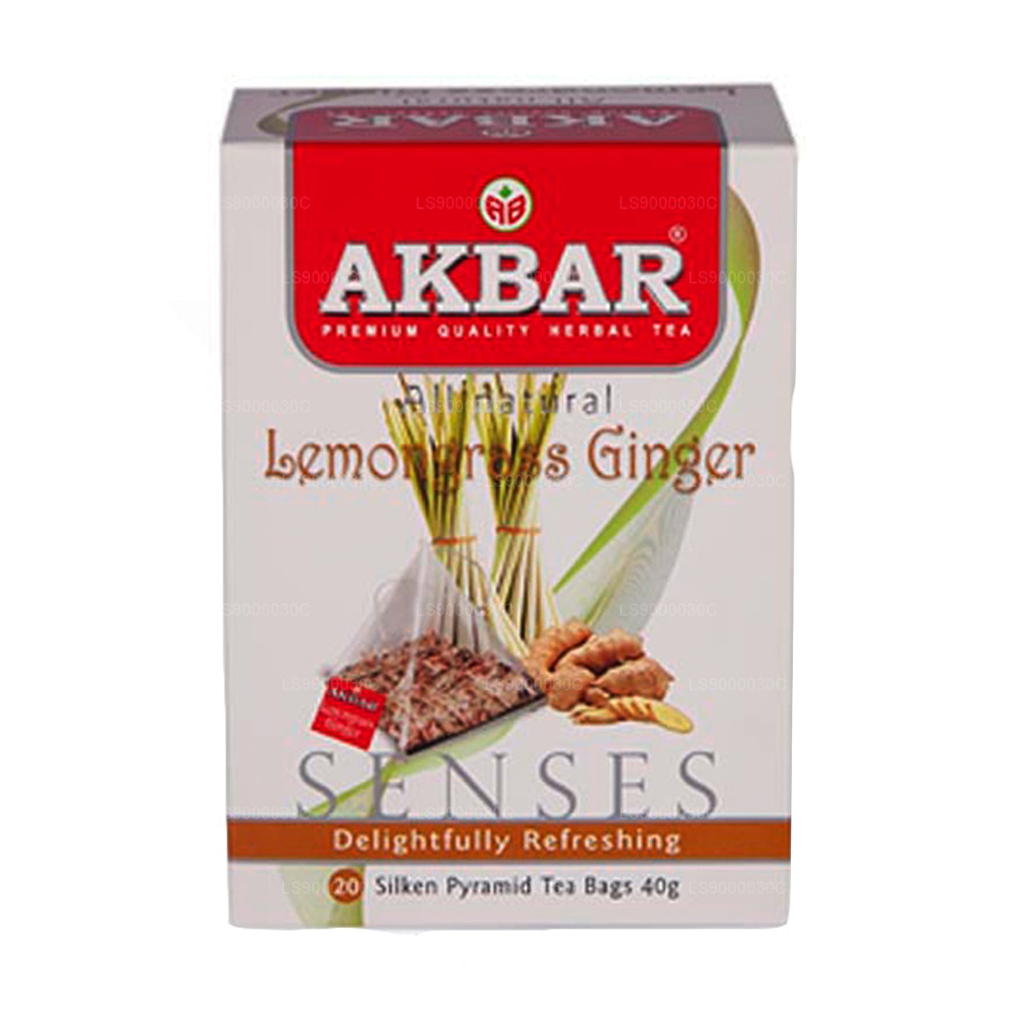Akbar Citrongræs & Ingefær (40g) 20 Teposer