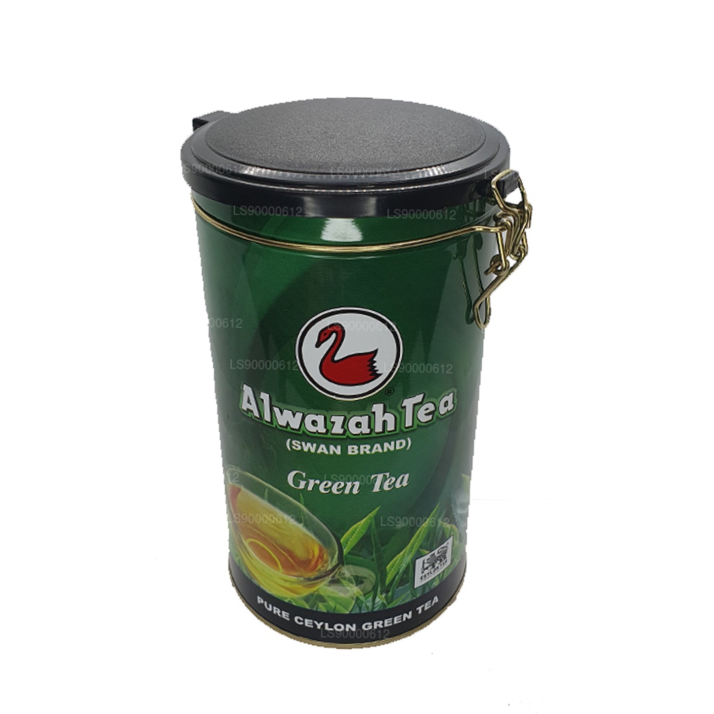 Alwazah Pure Ceylon Grøn Te Dåse (300g)