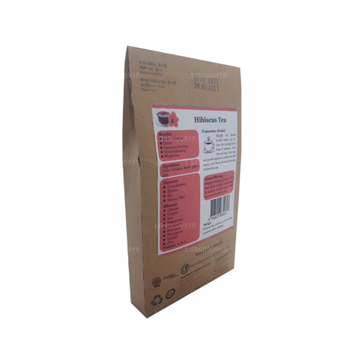 Lifetone Hibiscus Blomst Te (30g)