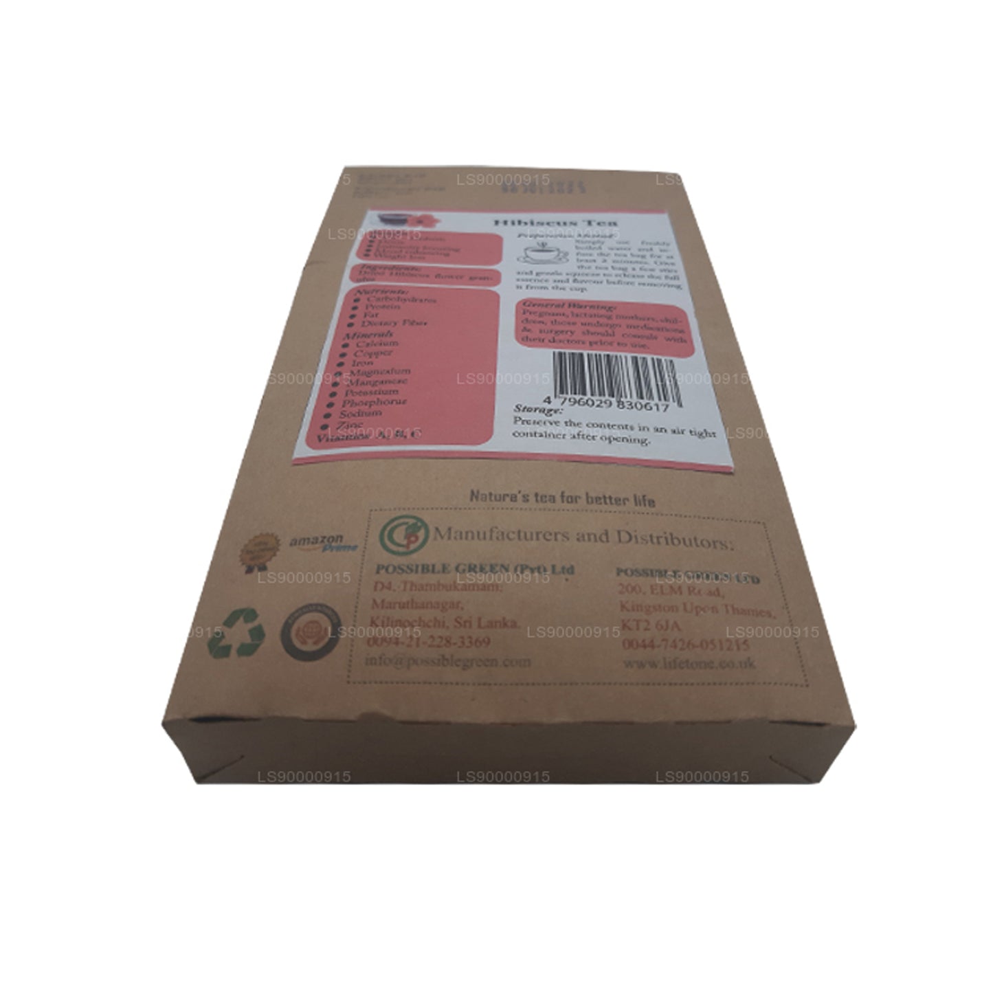 Lifetone Hibiscus Blomst Te (30g)