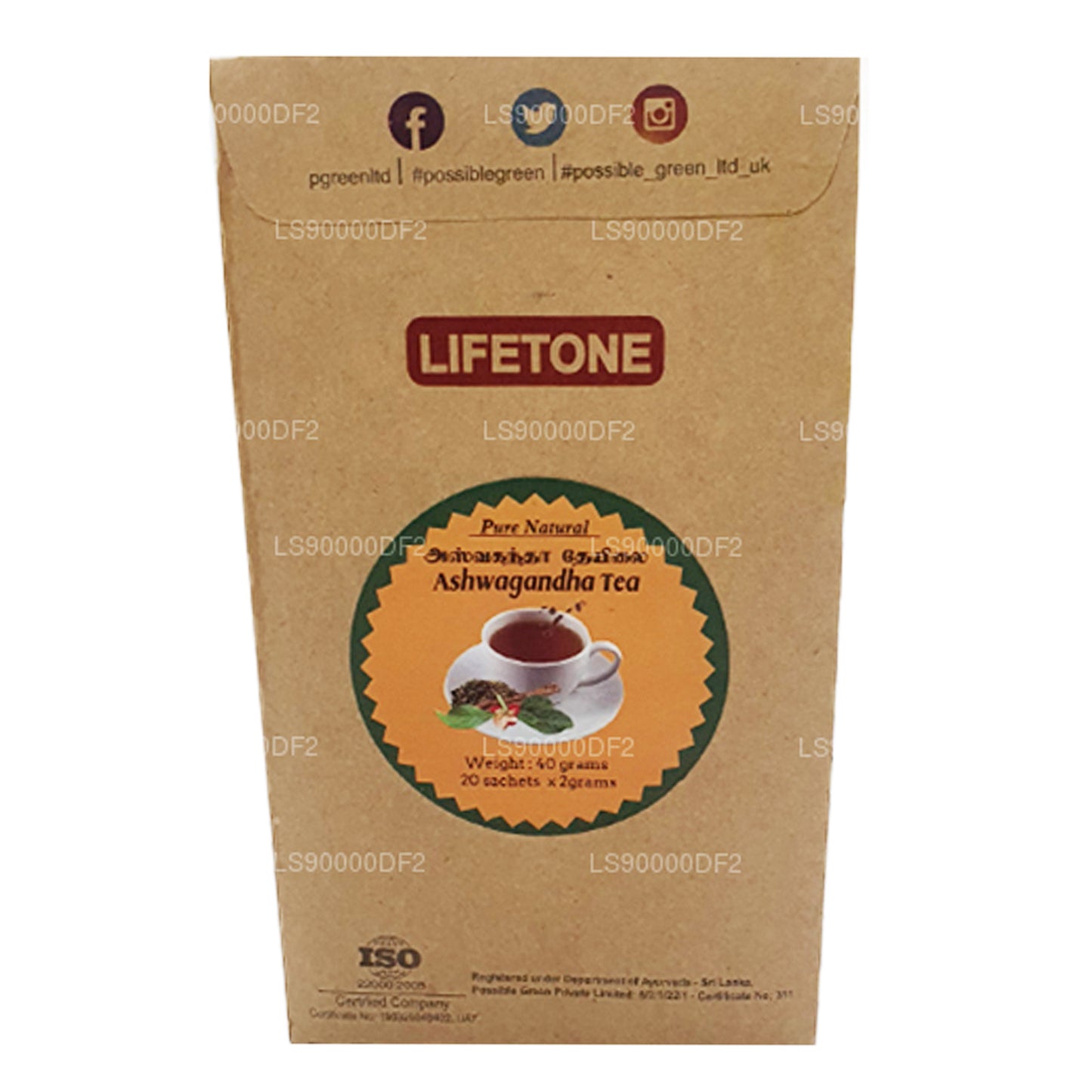 Lifetone Ashwagandha te (40 g)