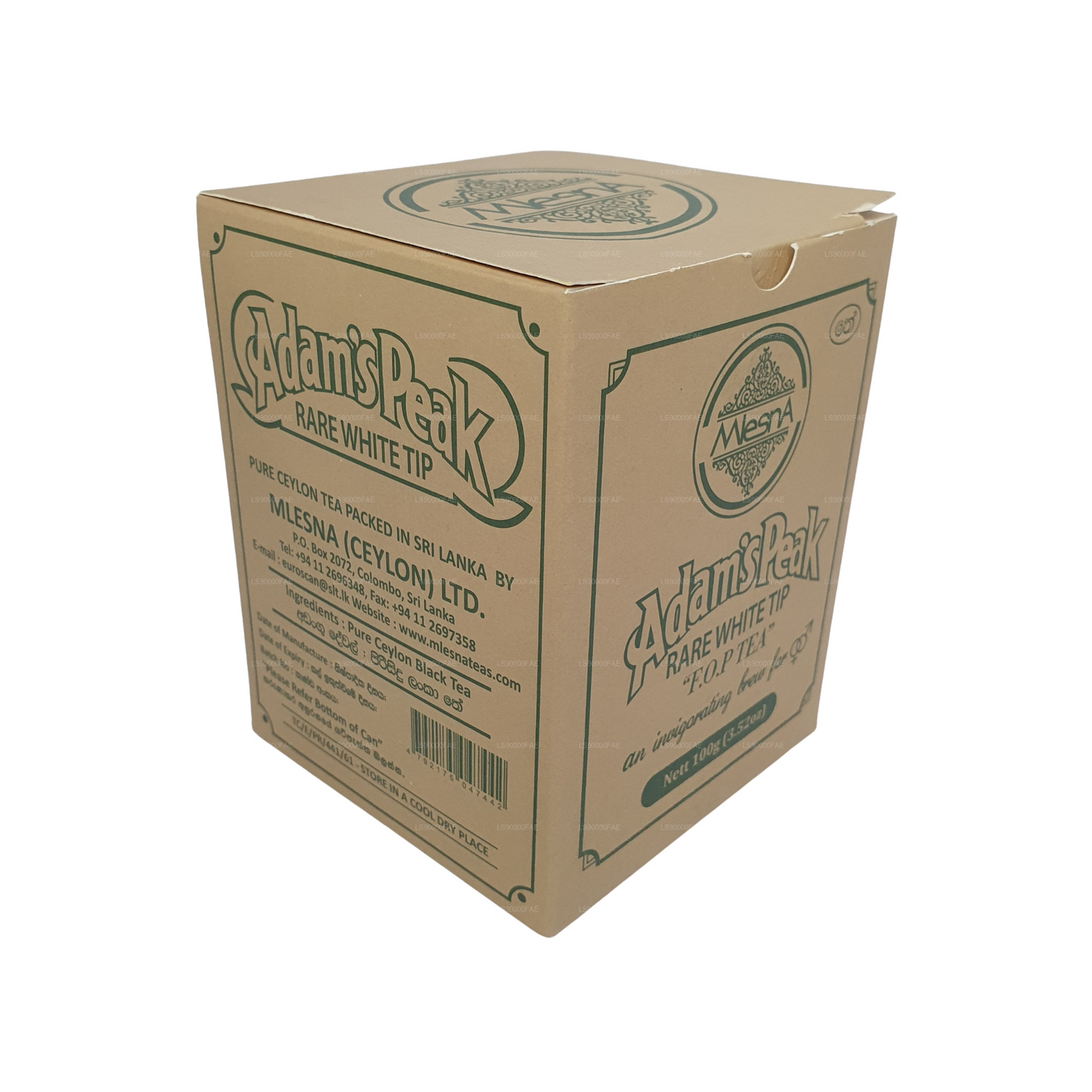 Mlesna Adam's Peak Rare White Tip F.O.P Tea Metal Caddy (100g)