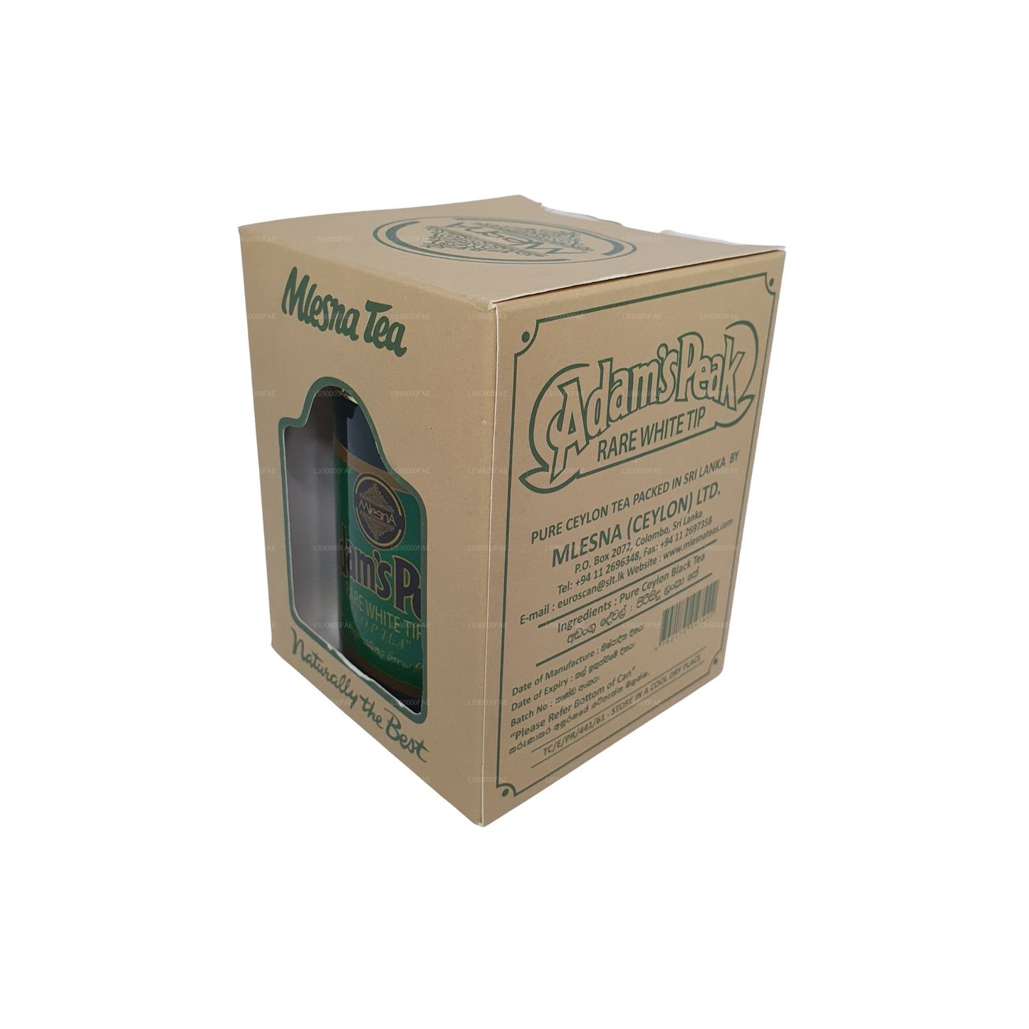 Mlesna Adam's Peak Rare White Tip F.O.P Tea Metal Caddy (100g)
