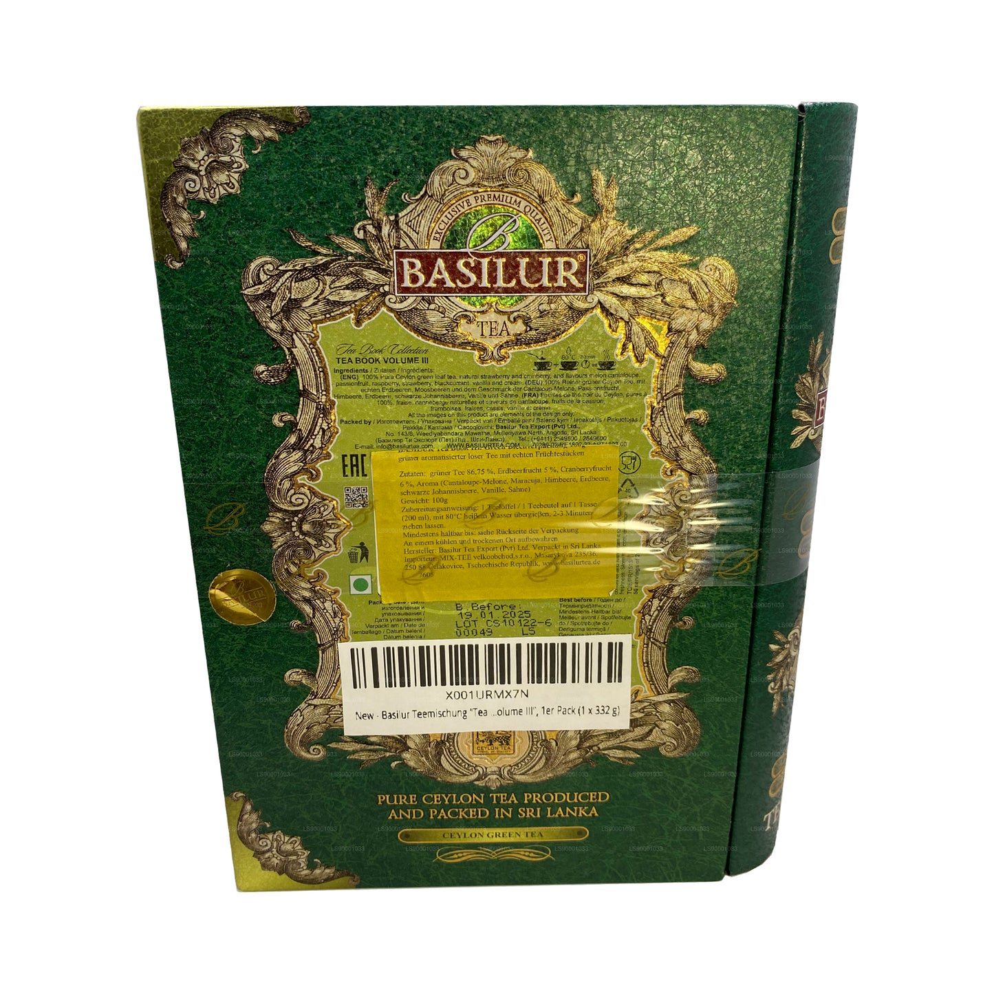 Basilur Tea Book „Tea Book Volume III - Grøn“ (100 g) Caddy