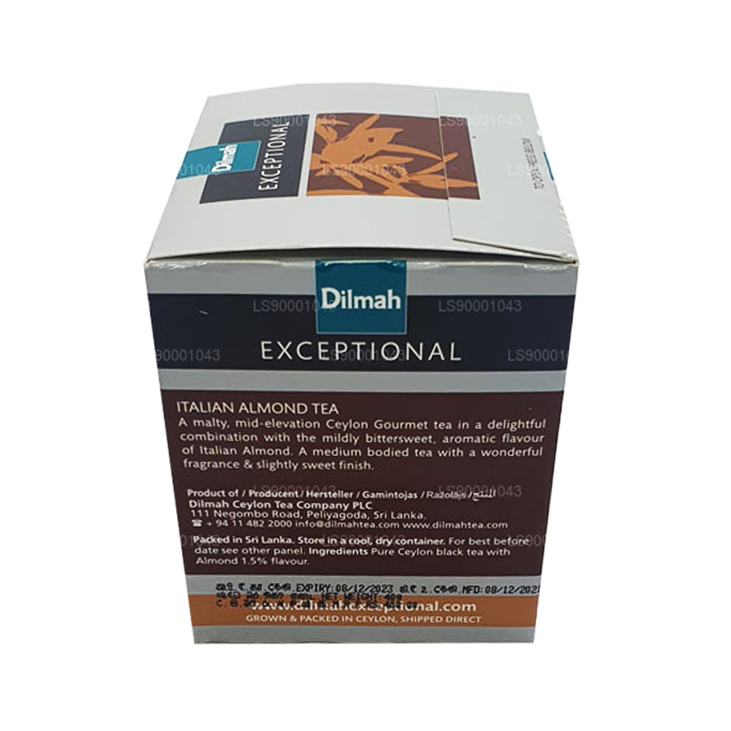 Dilmah Exceptionel italiensk mandel ægte bladte (40 g) 20 teposer