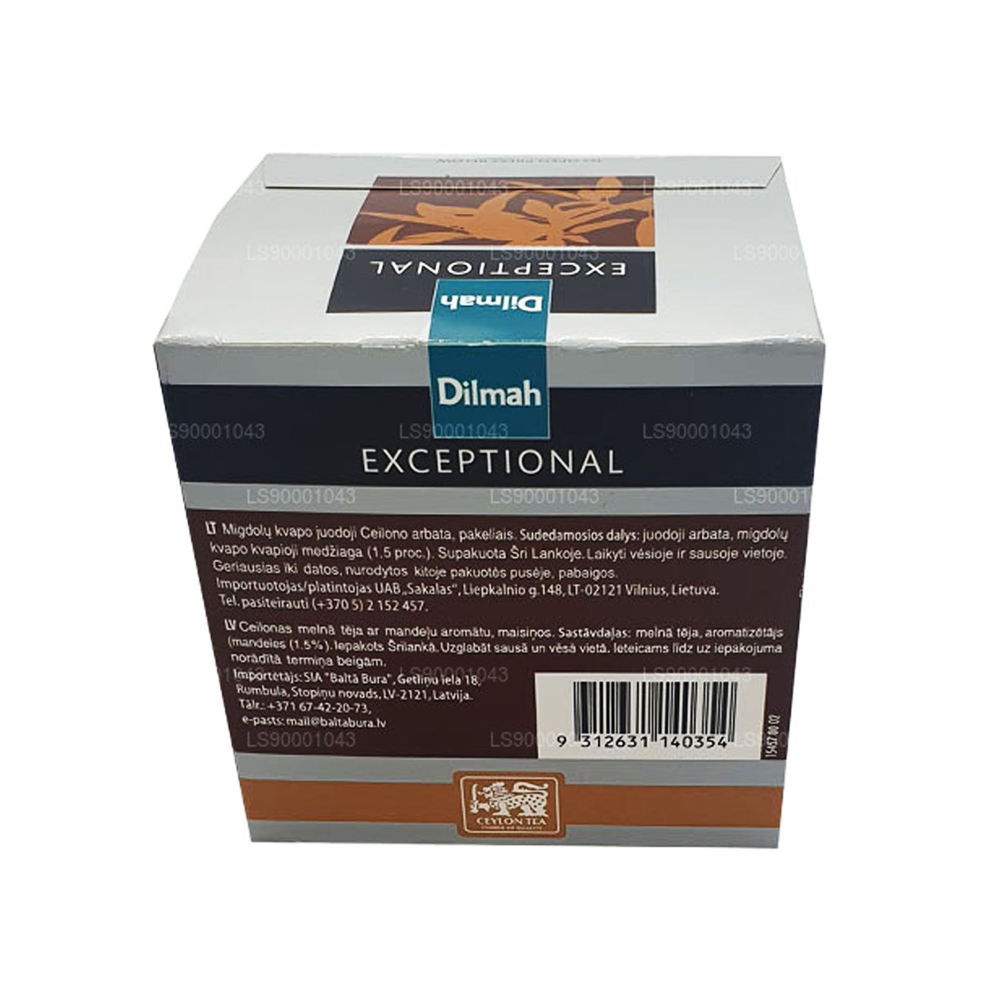 Dilmah Exceptionel italiensk mandel ægte bladte (40 g) 20 teposer