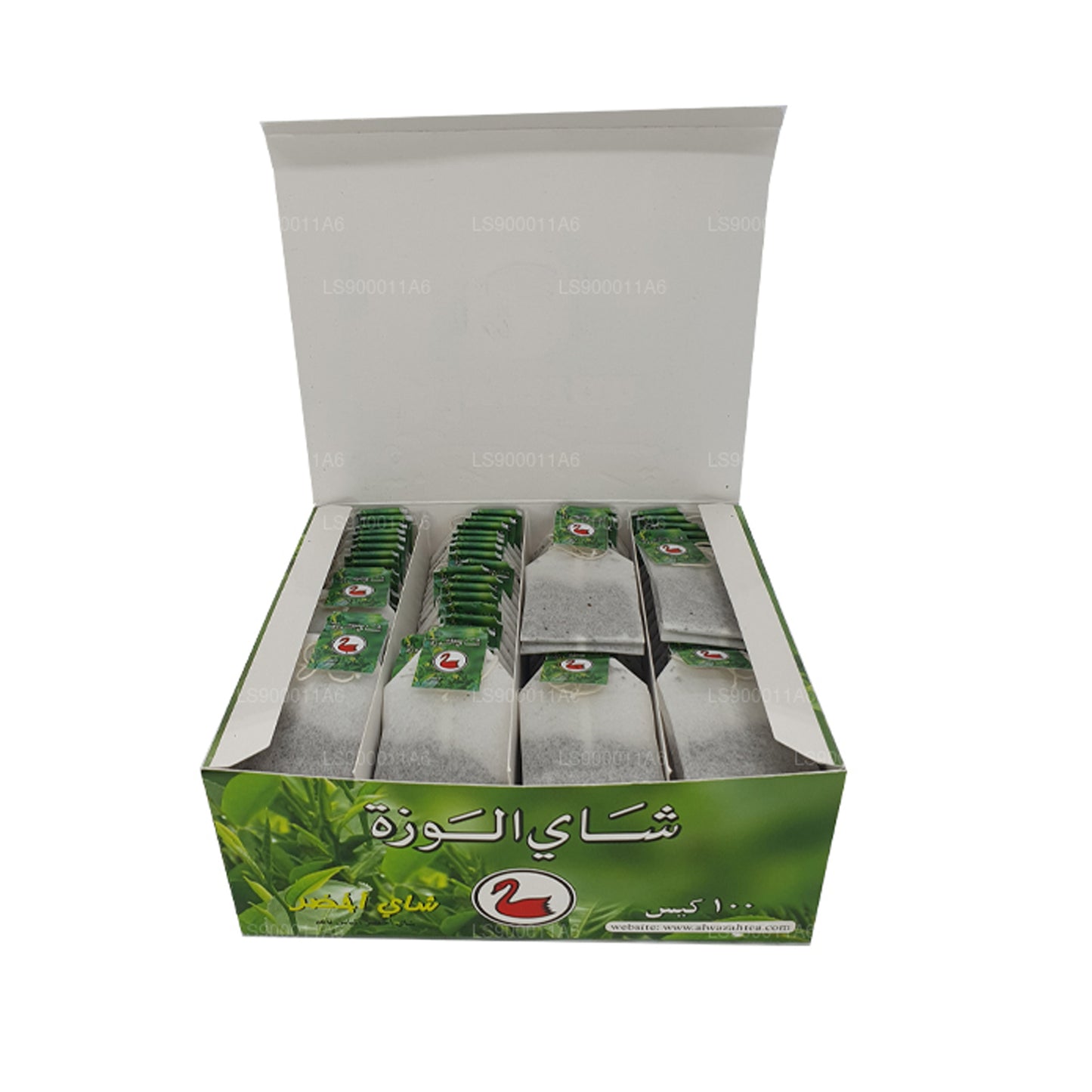 Alwazah Grøn Te 100 Tebreve (200g)