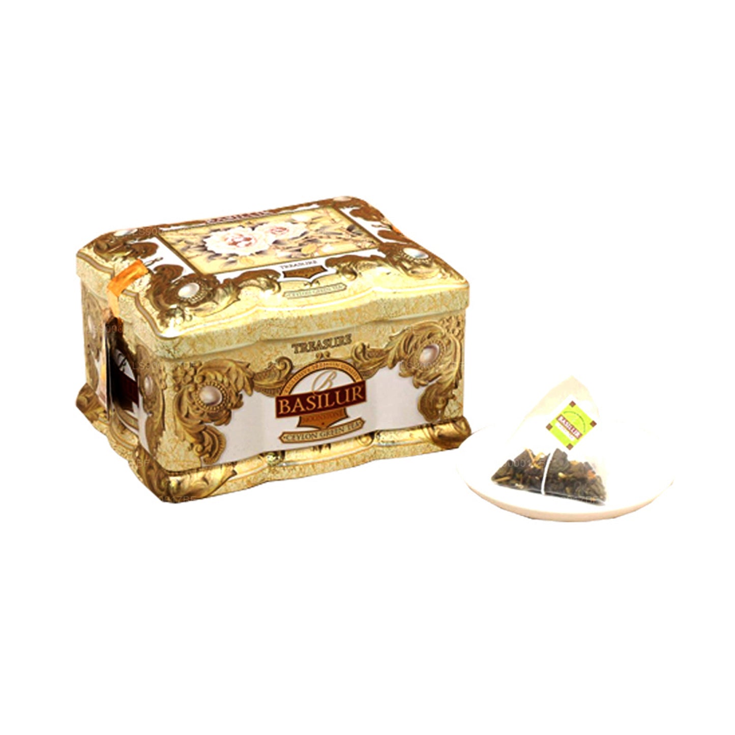 Basilur Treasure Moonstone Ceylon grøn te (100 g)