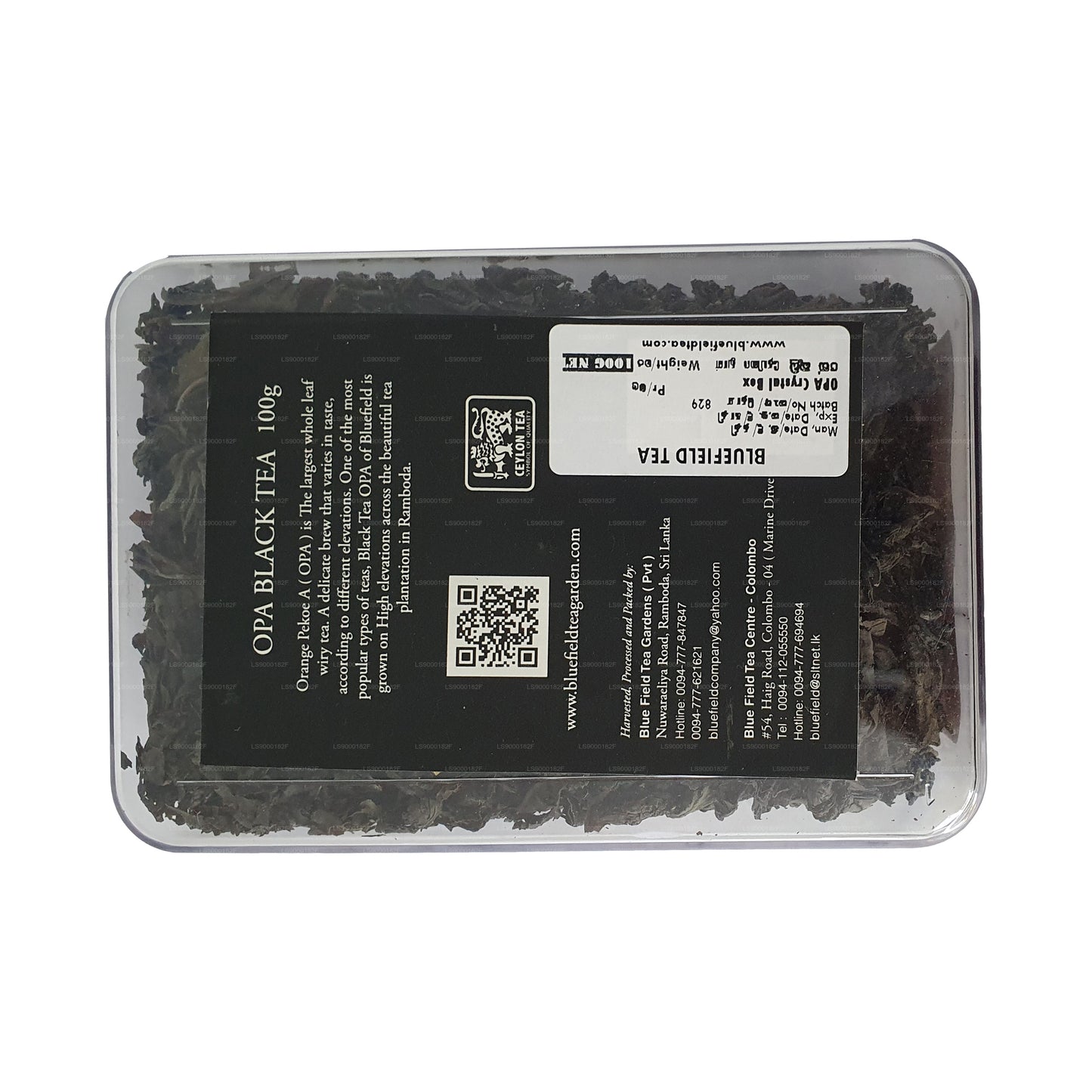 Bluefield Evening Delight OPA-kvalitet sort te (100 g)