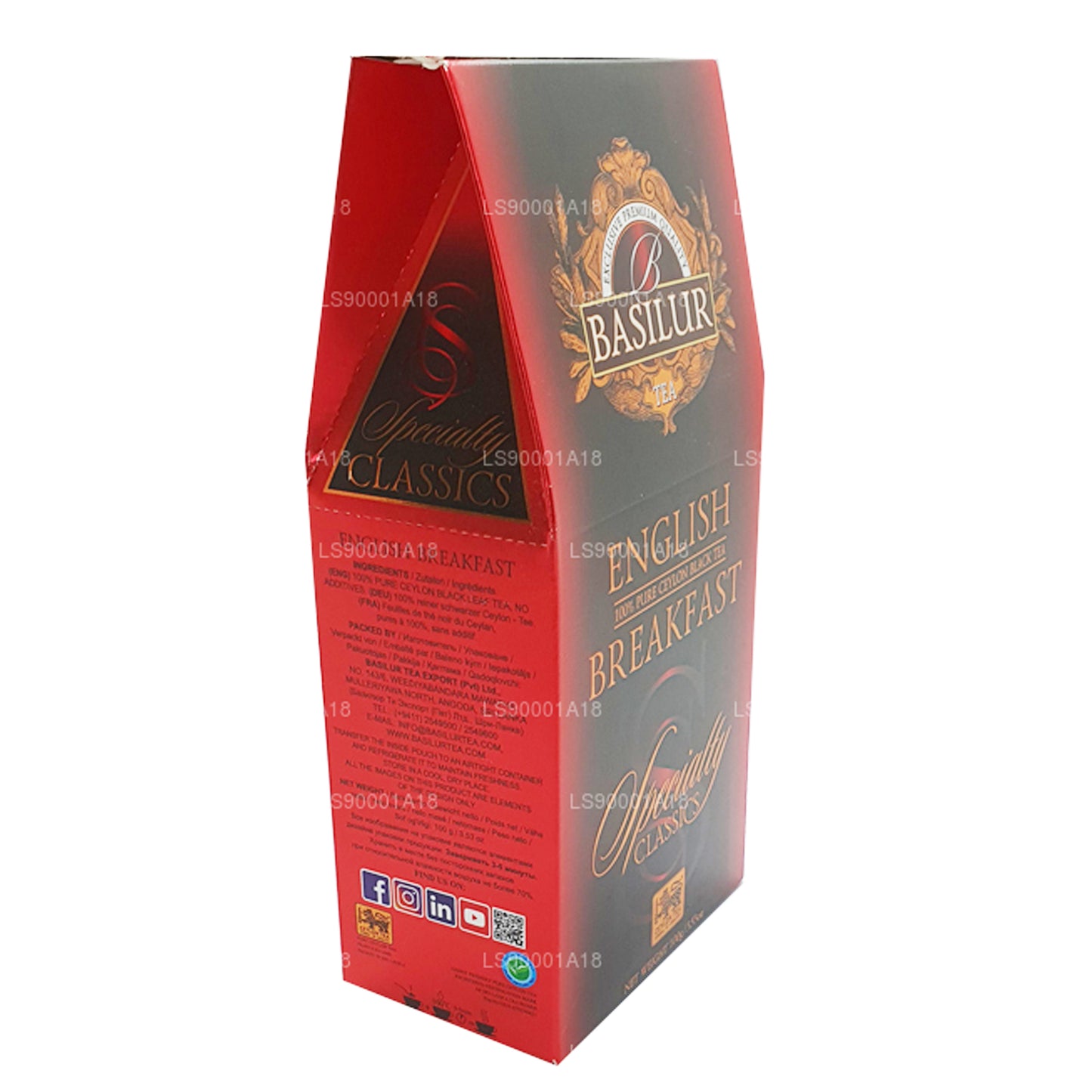 Basilur Specialty Classics Engelsk morgenmad (100 g)