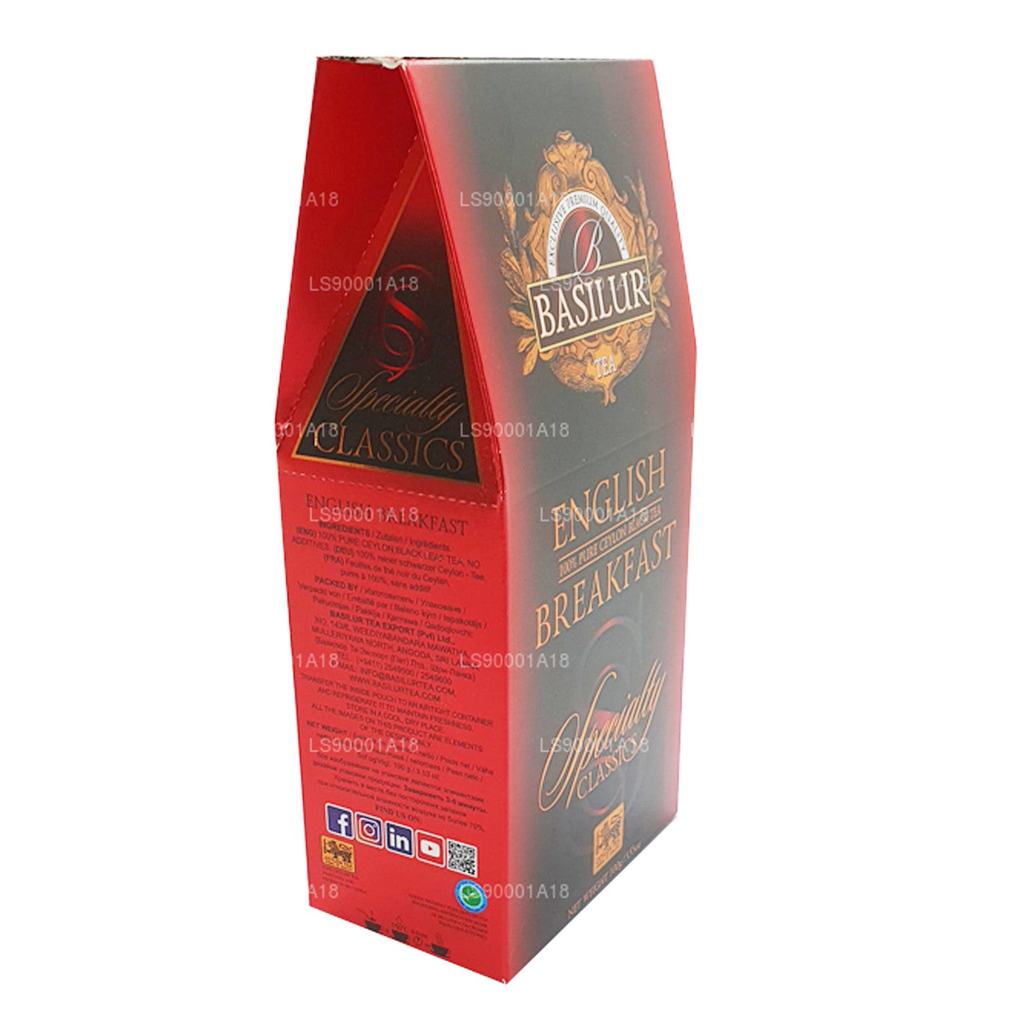 Basilur Specialty Classics Engelsk morgenmad (100 g)